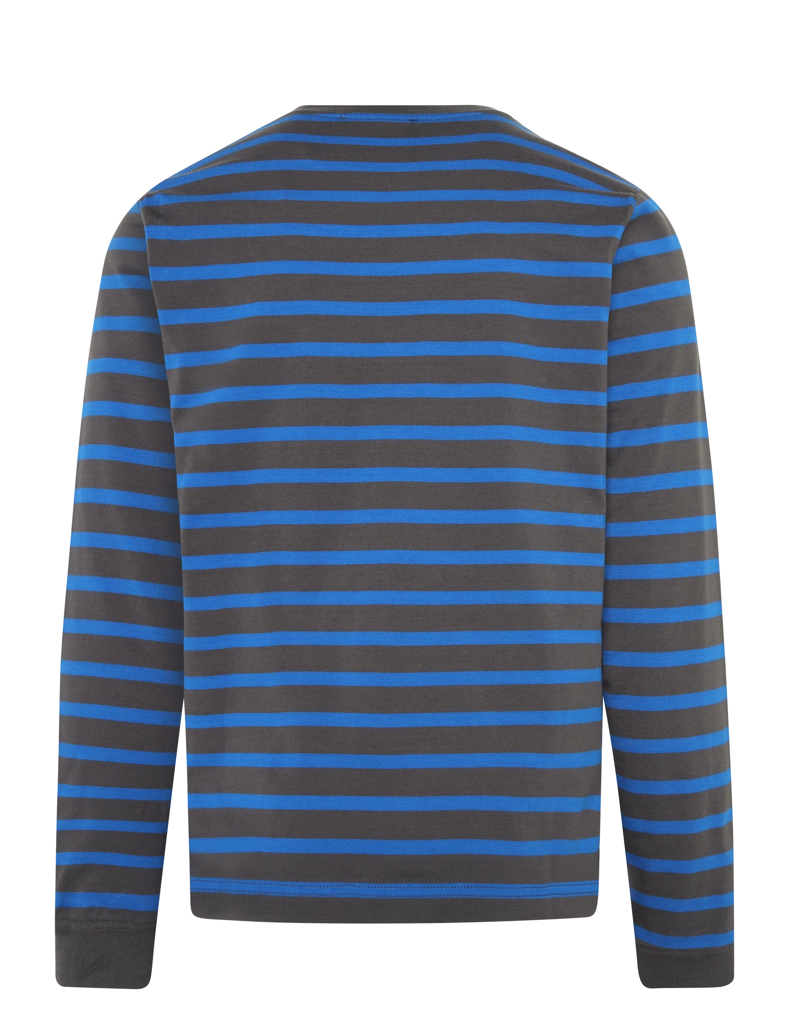 Mads Nørgaard - Cotton Jersey Stripe Frode Tee LS - pikkade varrukatega t-särgid - asphalt/lapis blue - 1