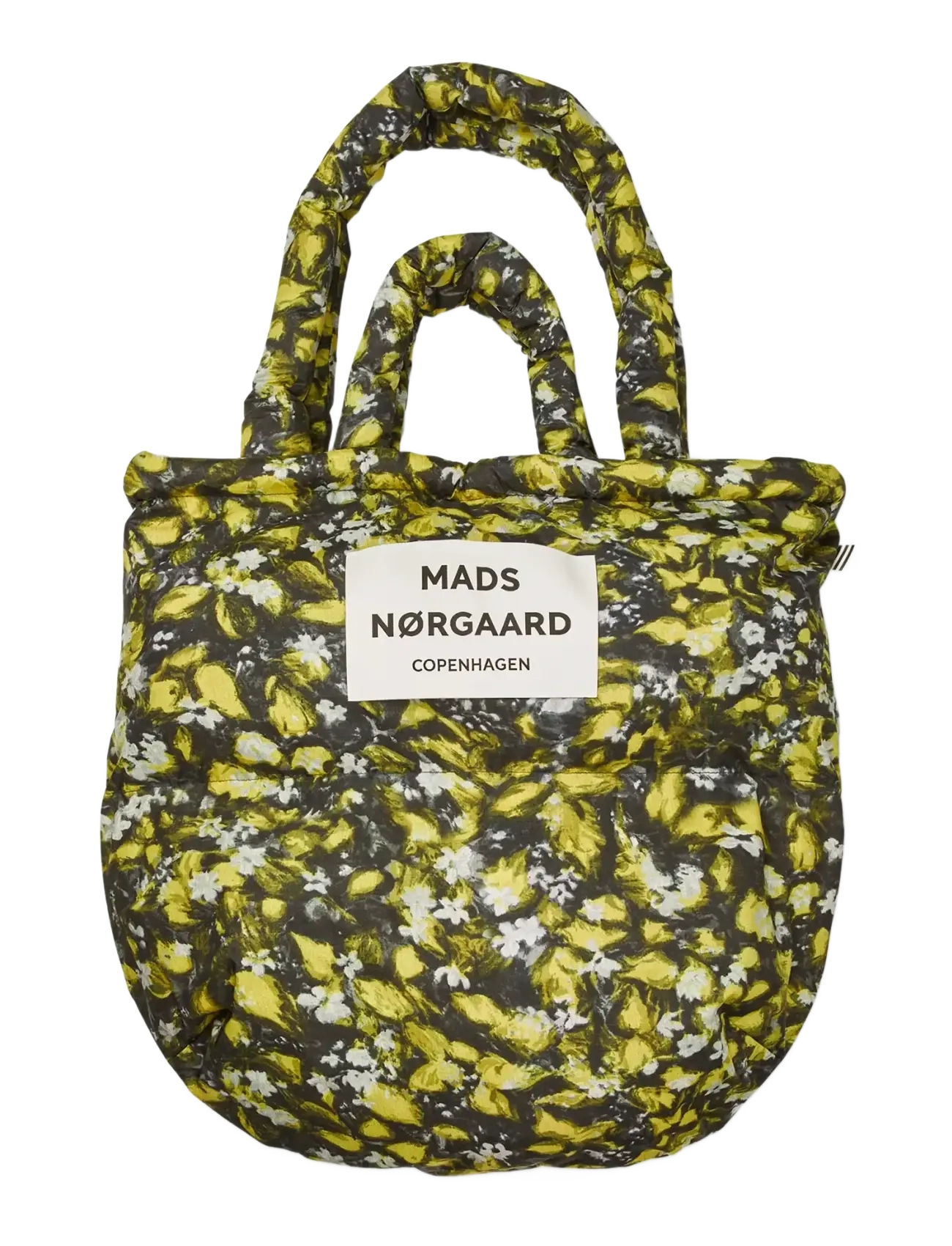 Mads Nørgaard Light Ripstop Pillow AOP Bag - Shoppere & Tote Bags - FLORA AOP / green