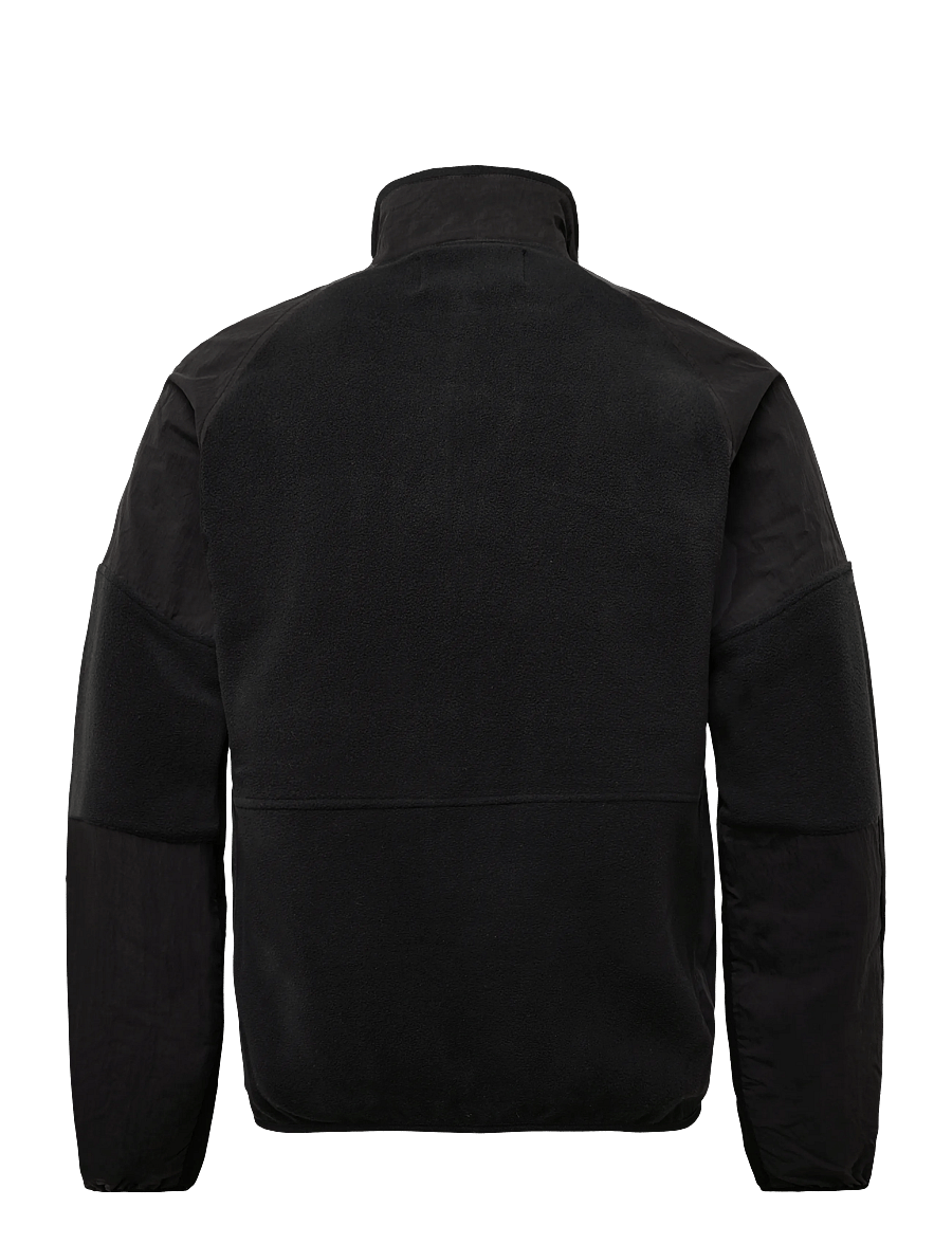 Mads Nørgaard - Fleece Contrast Jacket - hybridjackor - black - 1