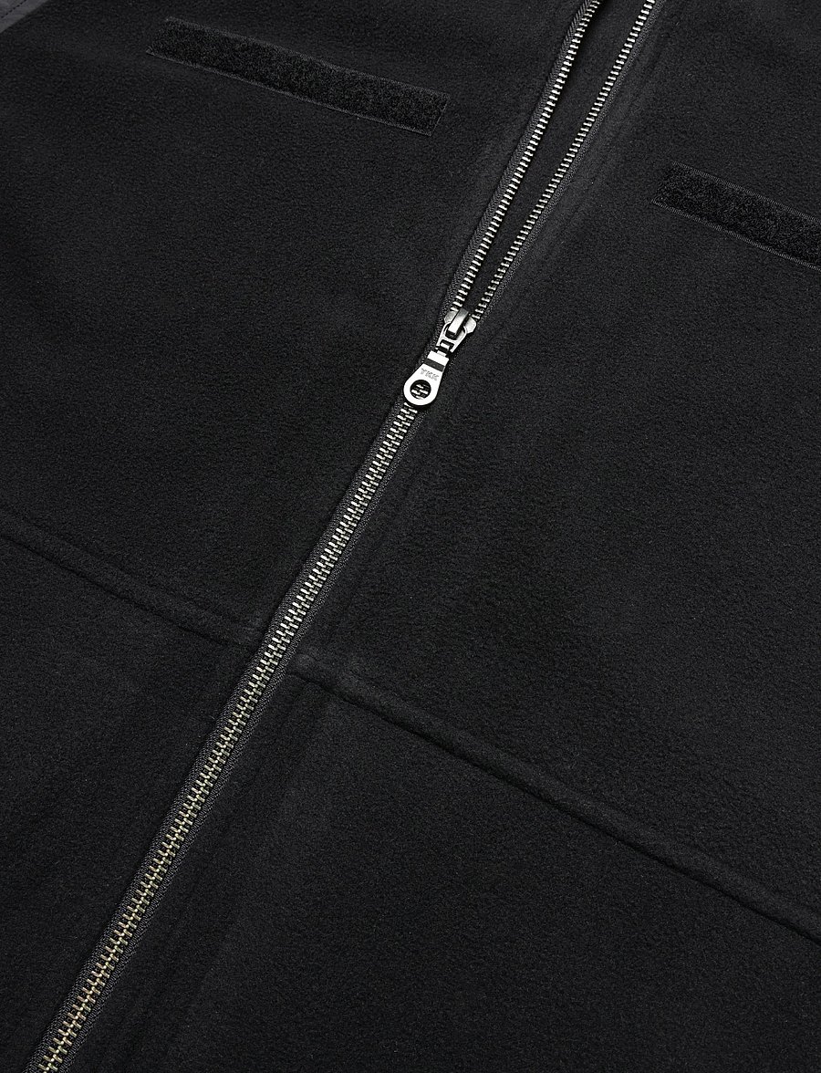 Mads Nørgaard - Fleece Contrast Jacket - hybridjackor - black - 3