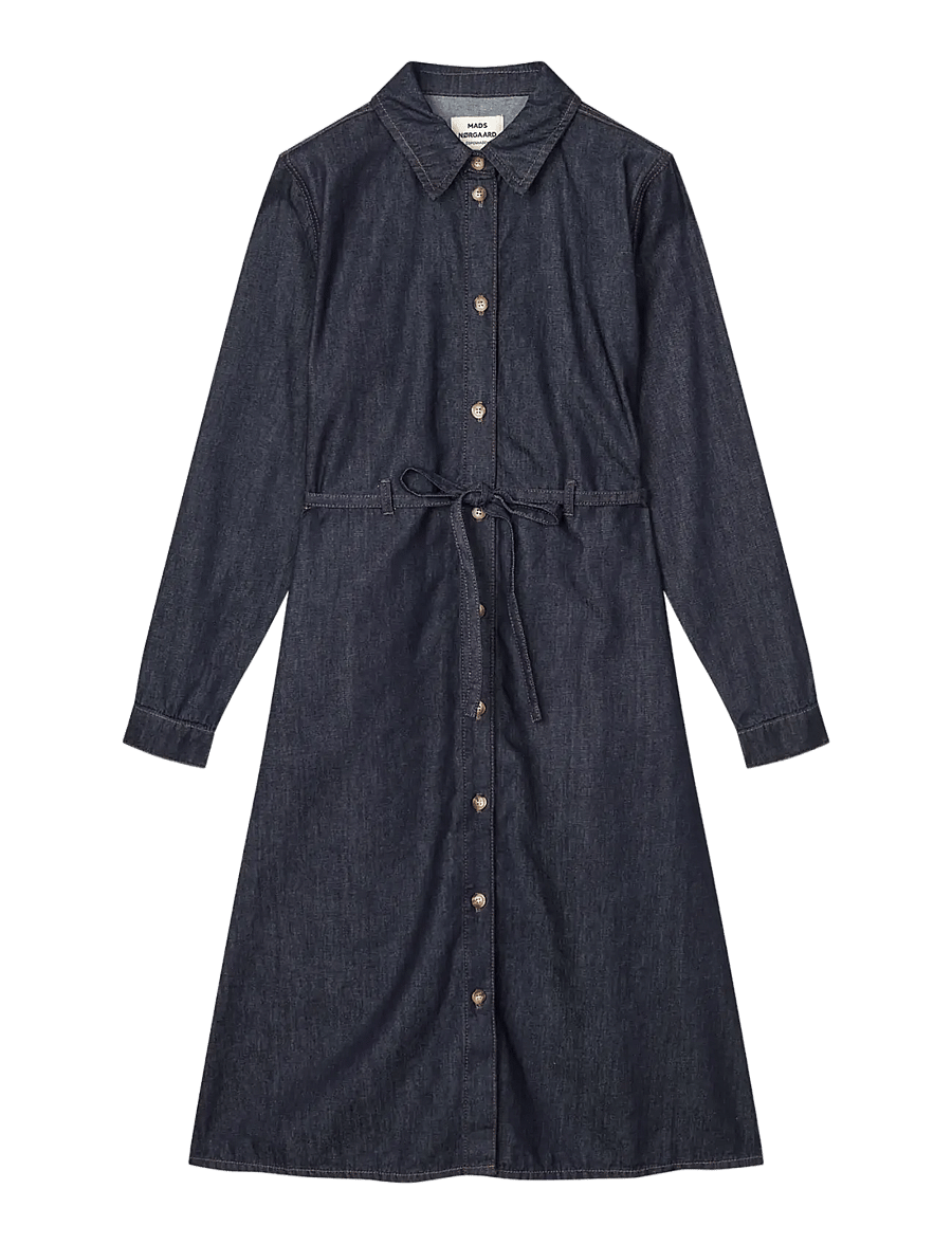 Mads Nørgaard - Cosy Denim Svanil Dress - denimkjoler - rinse - 1