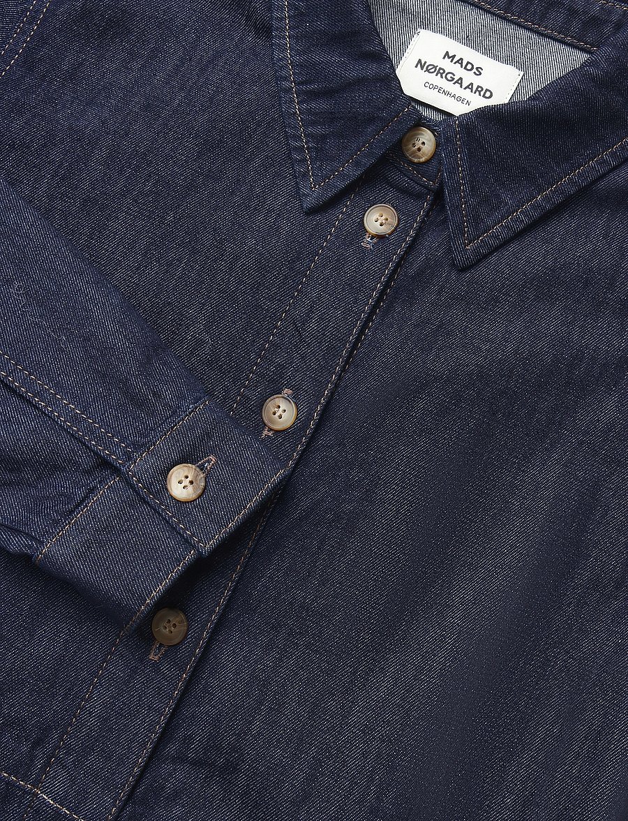 Mads Nørgaard - Cosy Denim Svanil Dress - jeanskleider - rinse - 4