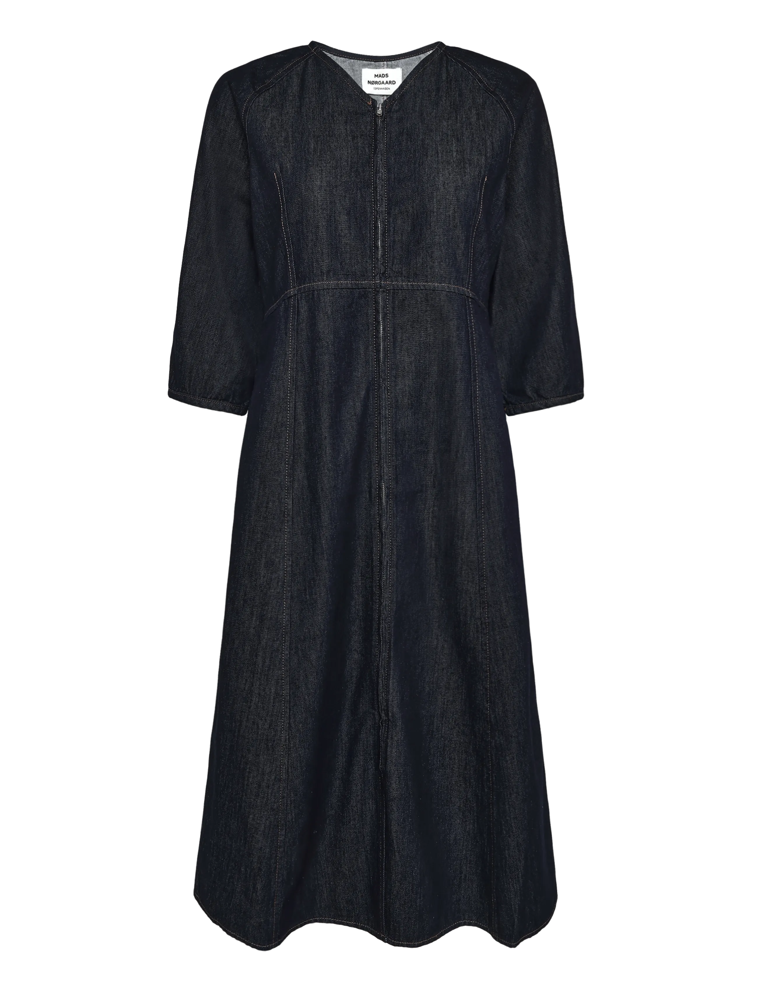Mads Nørgaard - Cosy Denim Gudrun Dress - denimkjoler - rinse - 1