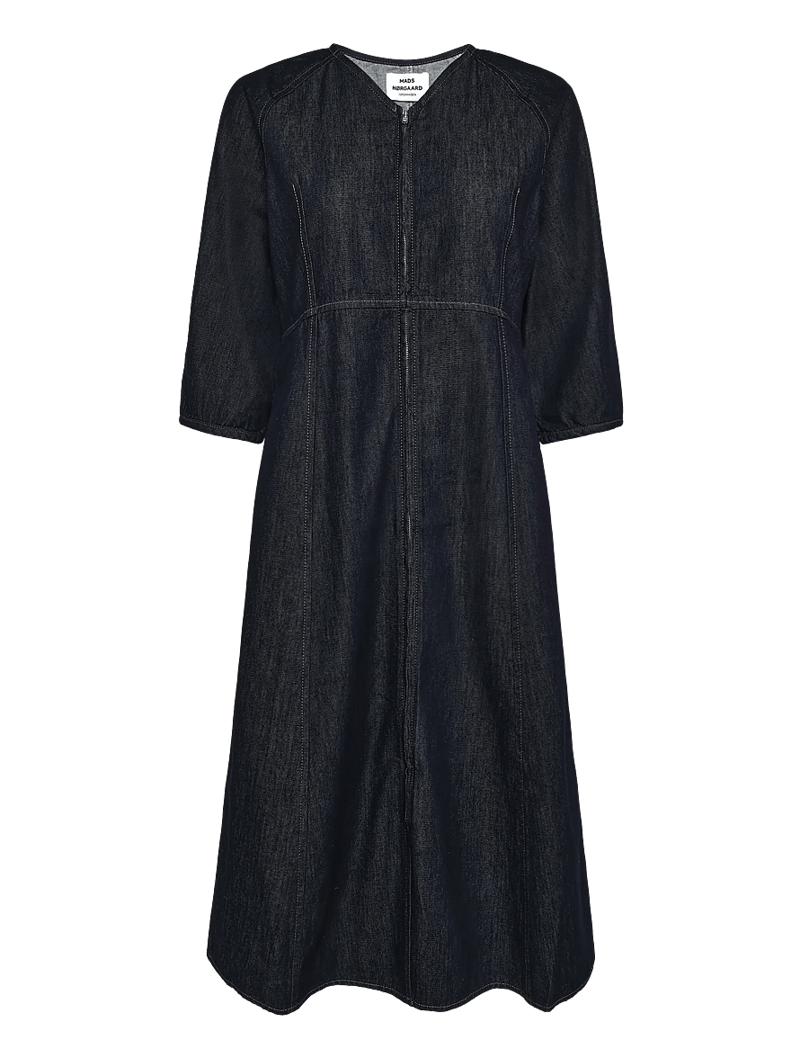 Mads Nørgaard - Cosy Denim Gudrun Dress - farkkumekot - rinse - 1