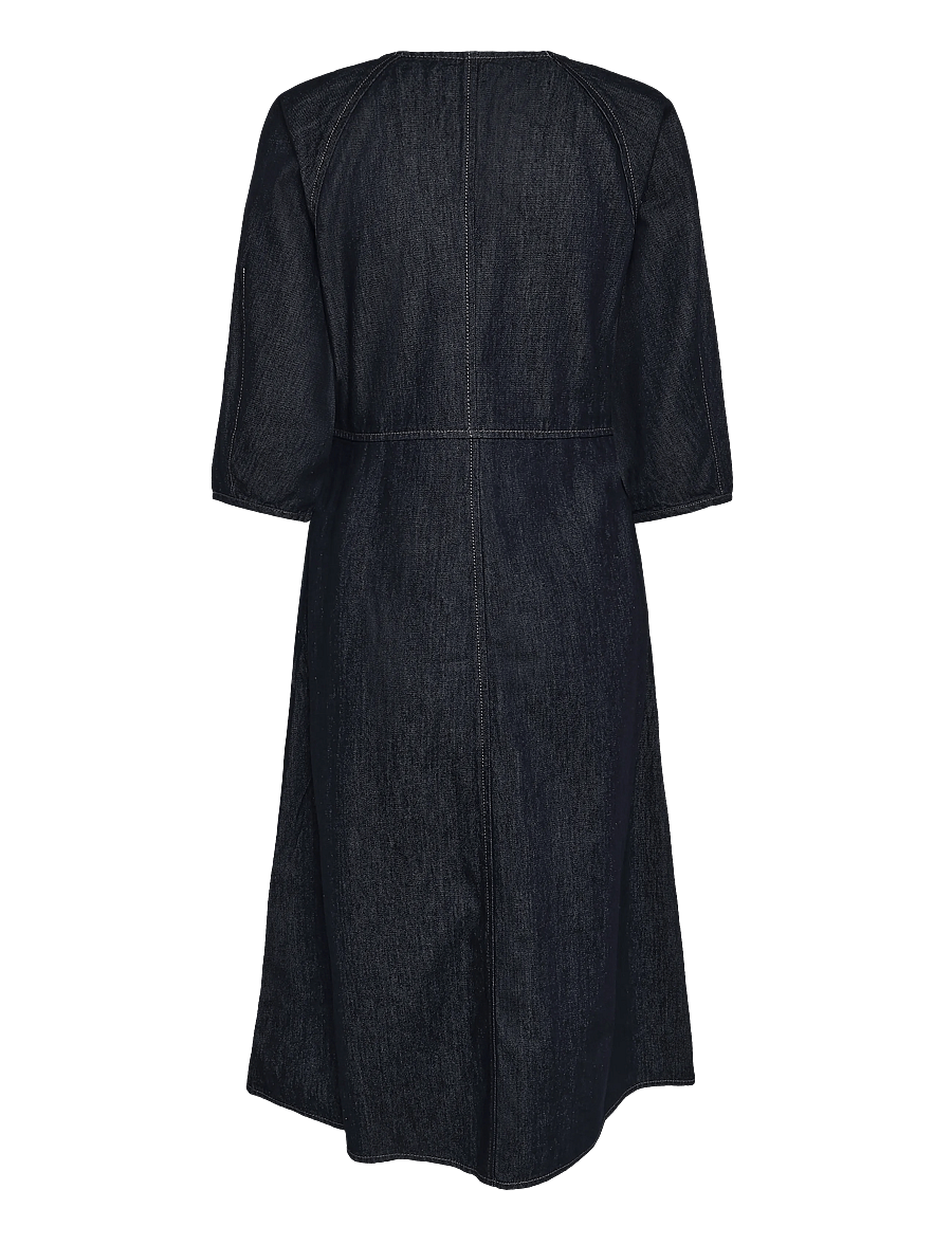 Mads Nørgaard - Cosy Denim Gudrun Dress - farkkumekot - rinse - 2