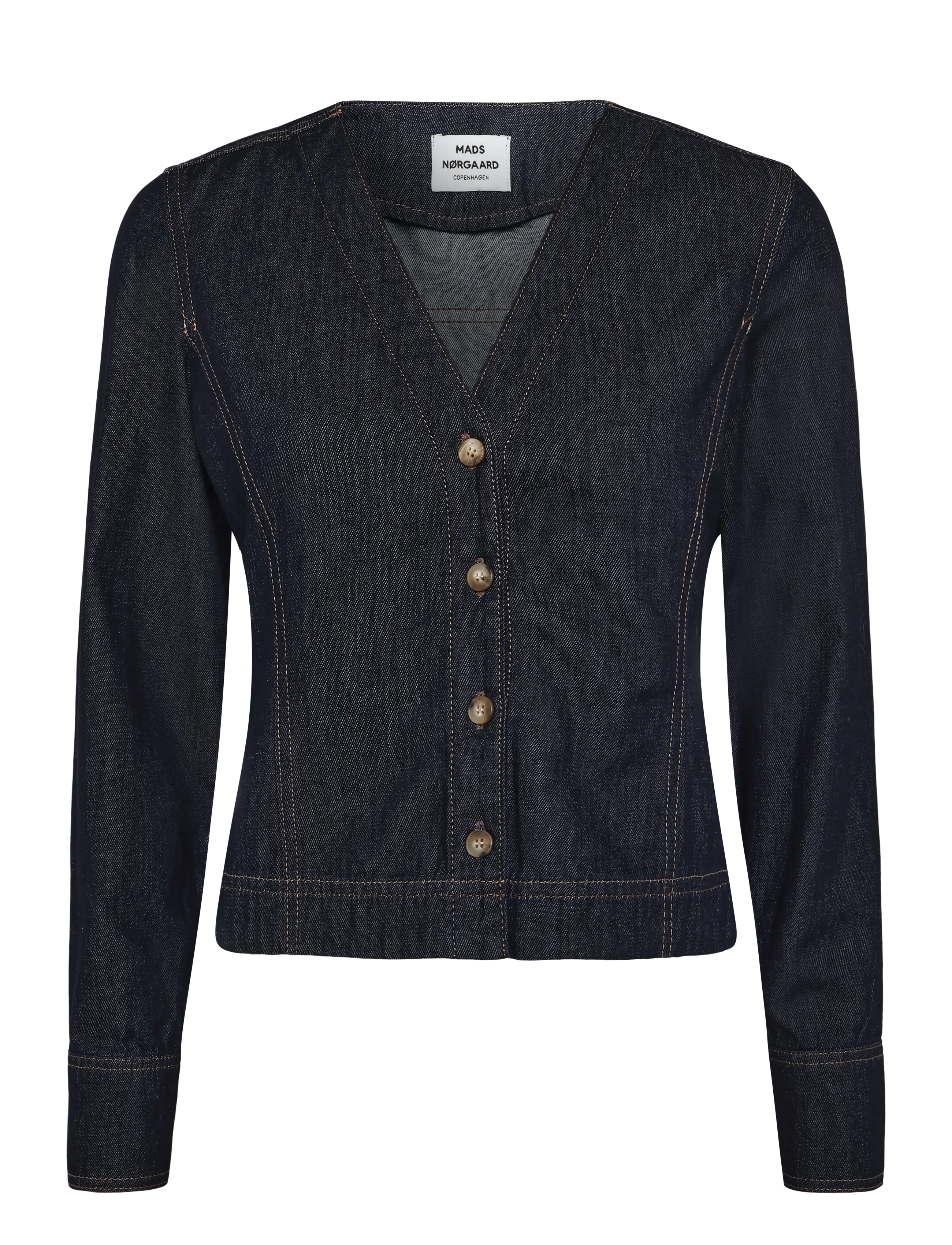Mads Nørgaard Cosy Denim Maya Shirt - Bluser & Skjorter - RINSE / navy