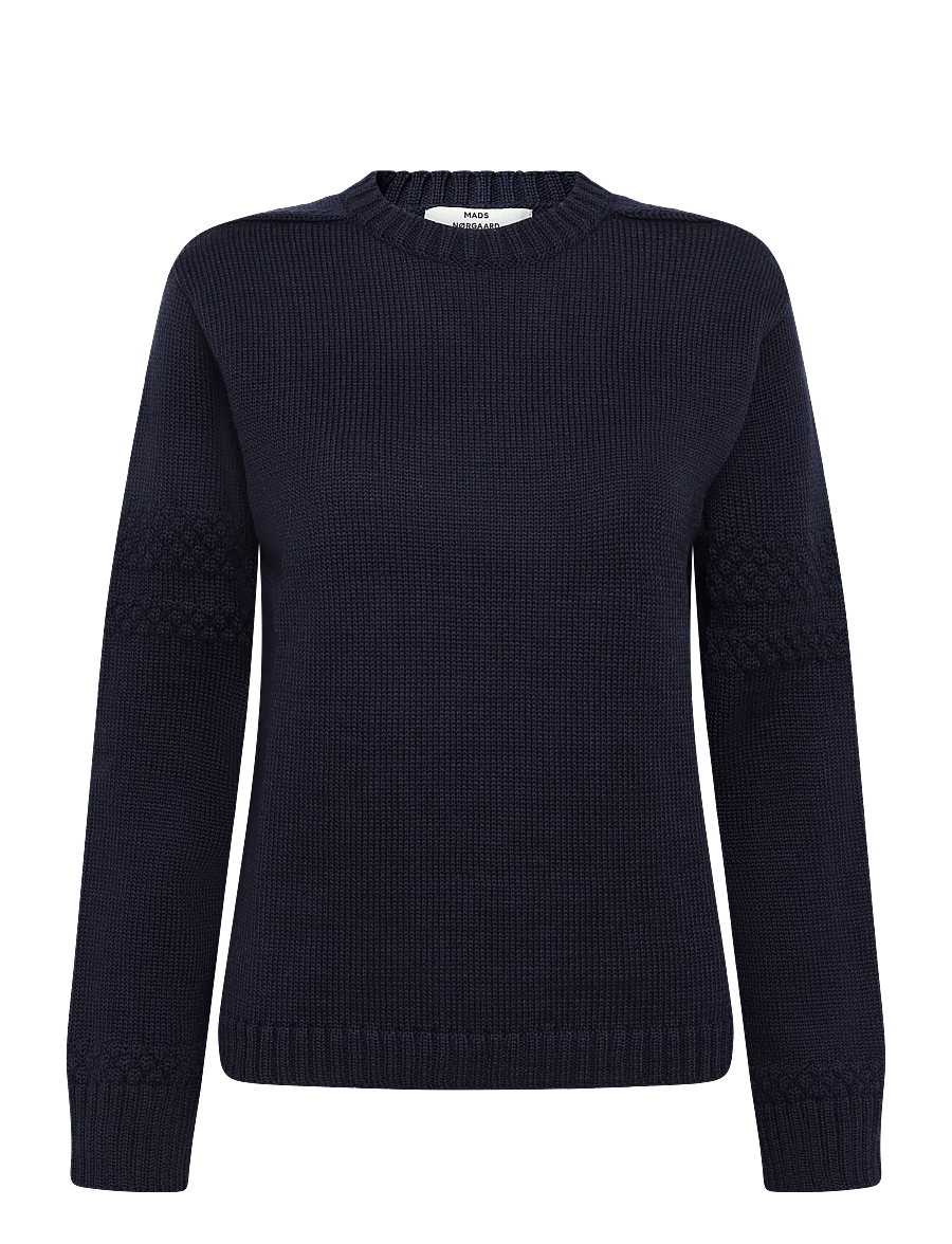 Mads Nørgaard - Wool Karoline Sweater - kampsunid - sky captain - 0