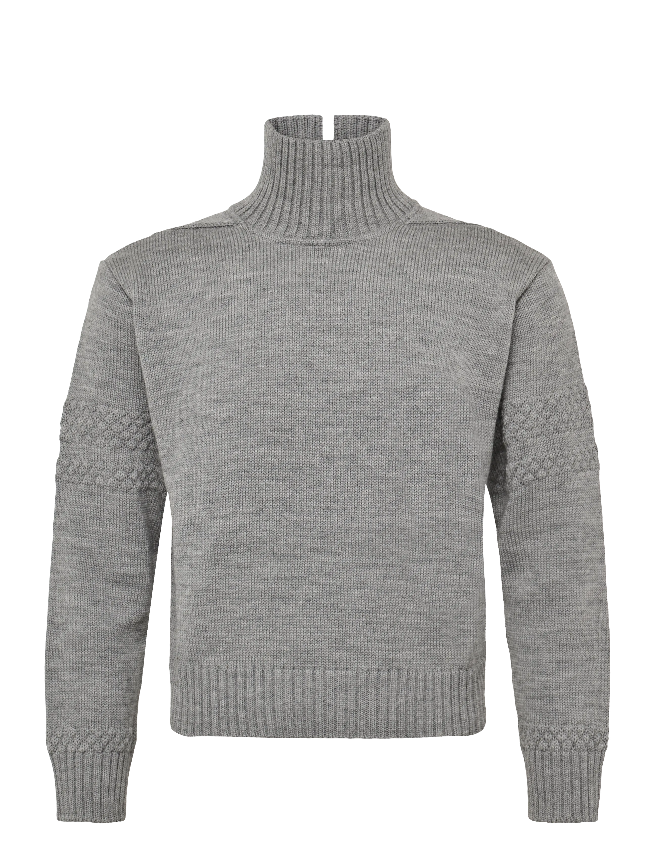 Mads Nørgaard Wool Berthe Turtleneck Sweater - Strik - MID GREY MELANGE / grey