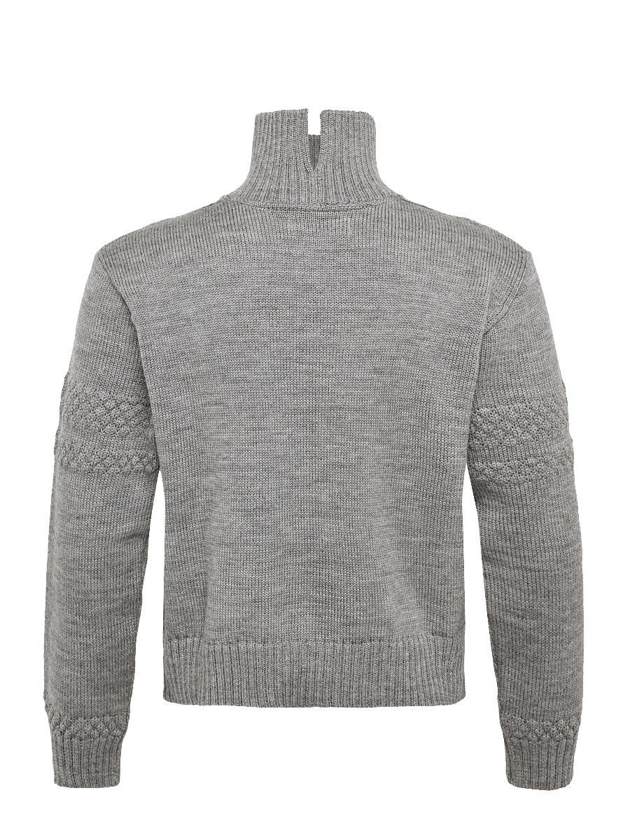 Mads Nørgaard - Wool Berthe Turtleneck Sweater - kampsunid - mid grey melange - 1