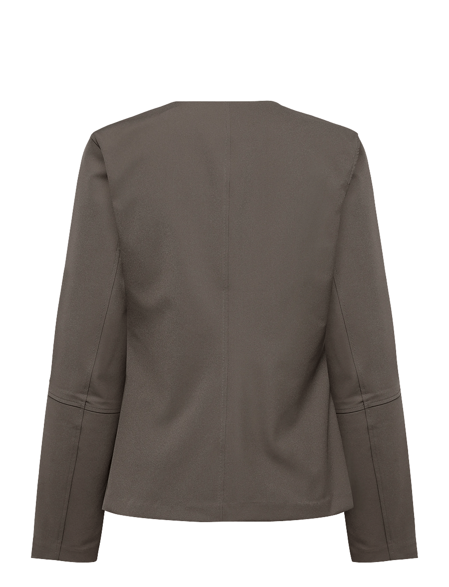 Mads Nørgaard - Stretchy Nylon Sara Jacket - Üherealised pintsakud - tarmac - 2