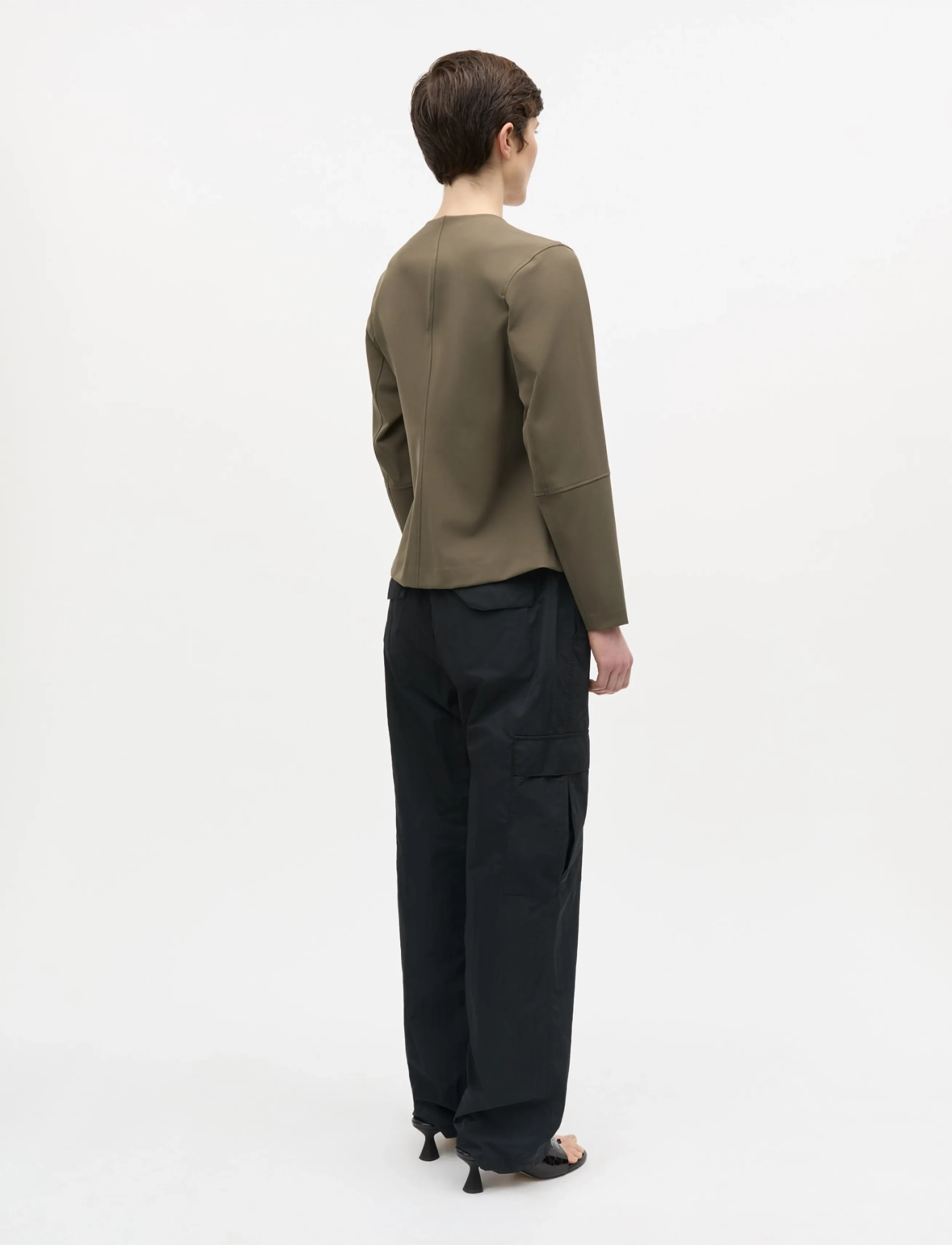 Mads Nørgaard - Stretchy Nylon Sara Jacket - Üherealised pintsakud - tarmac - 3