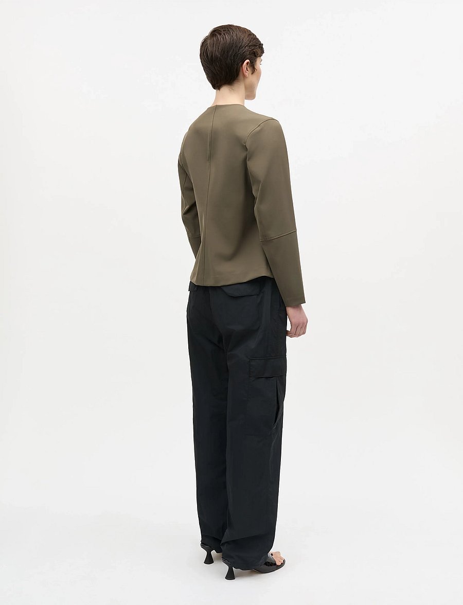 Mads Nørgaard - Stretchy Nylon Sara Jacket - Üherealised pintsakud - tarmac - 3