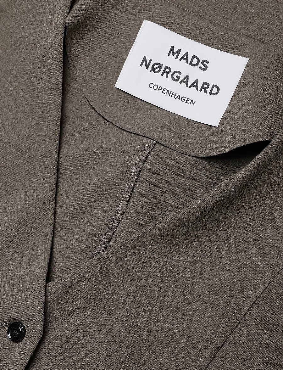 Mads Nørgaard - Stretchy Nylon Sara Jacket - Üherealised pintsakud - tarmac - 4