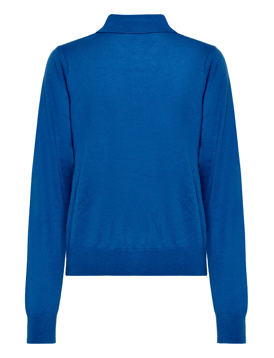 Mads Nørgaard - Fine Merino Rosa Polo Knit - kampsunid - lapis blue - 1