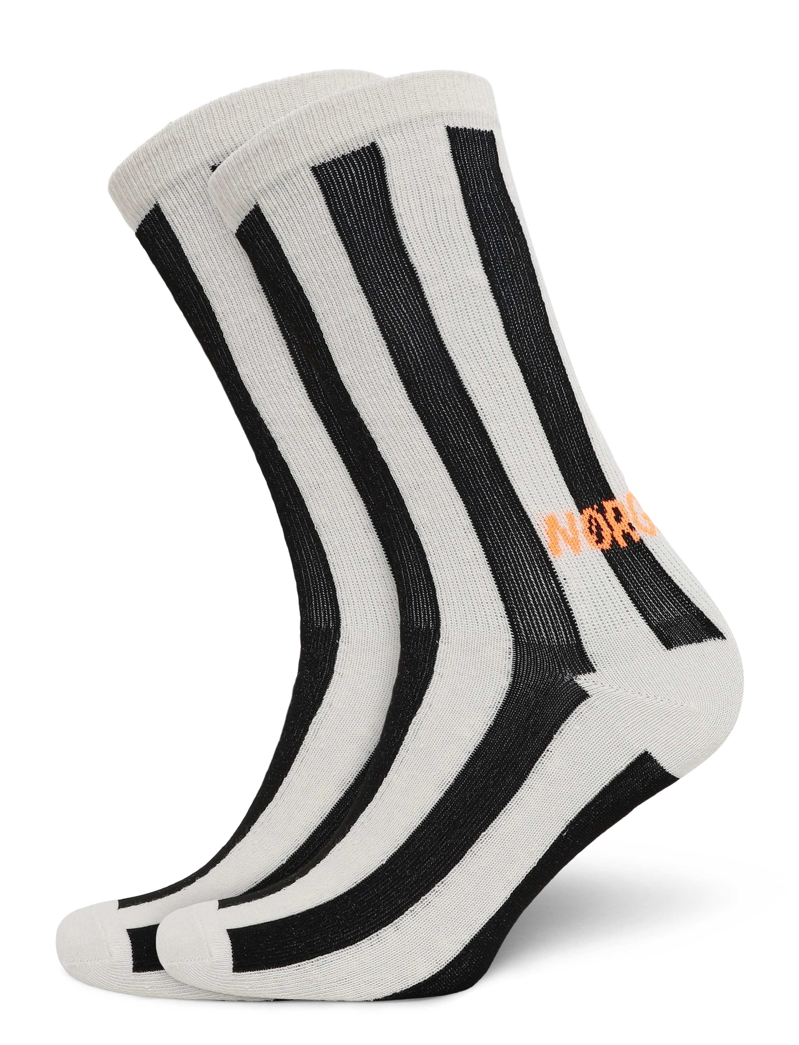 Mads Nørgaard Antonella Sock Single - New arrivals - BLACK/VANILLA ICE / cream