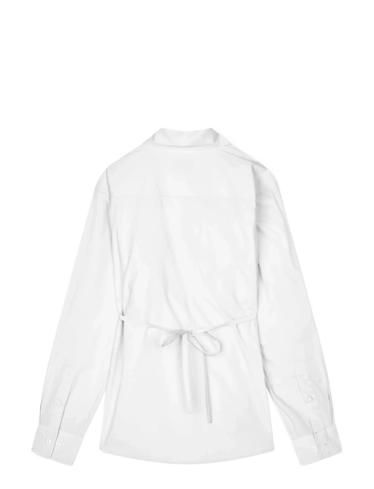 Mads Nørgaard - Peach Poplin Shelly Shirt - langärmlige hemden - snow white - 1