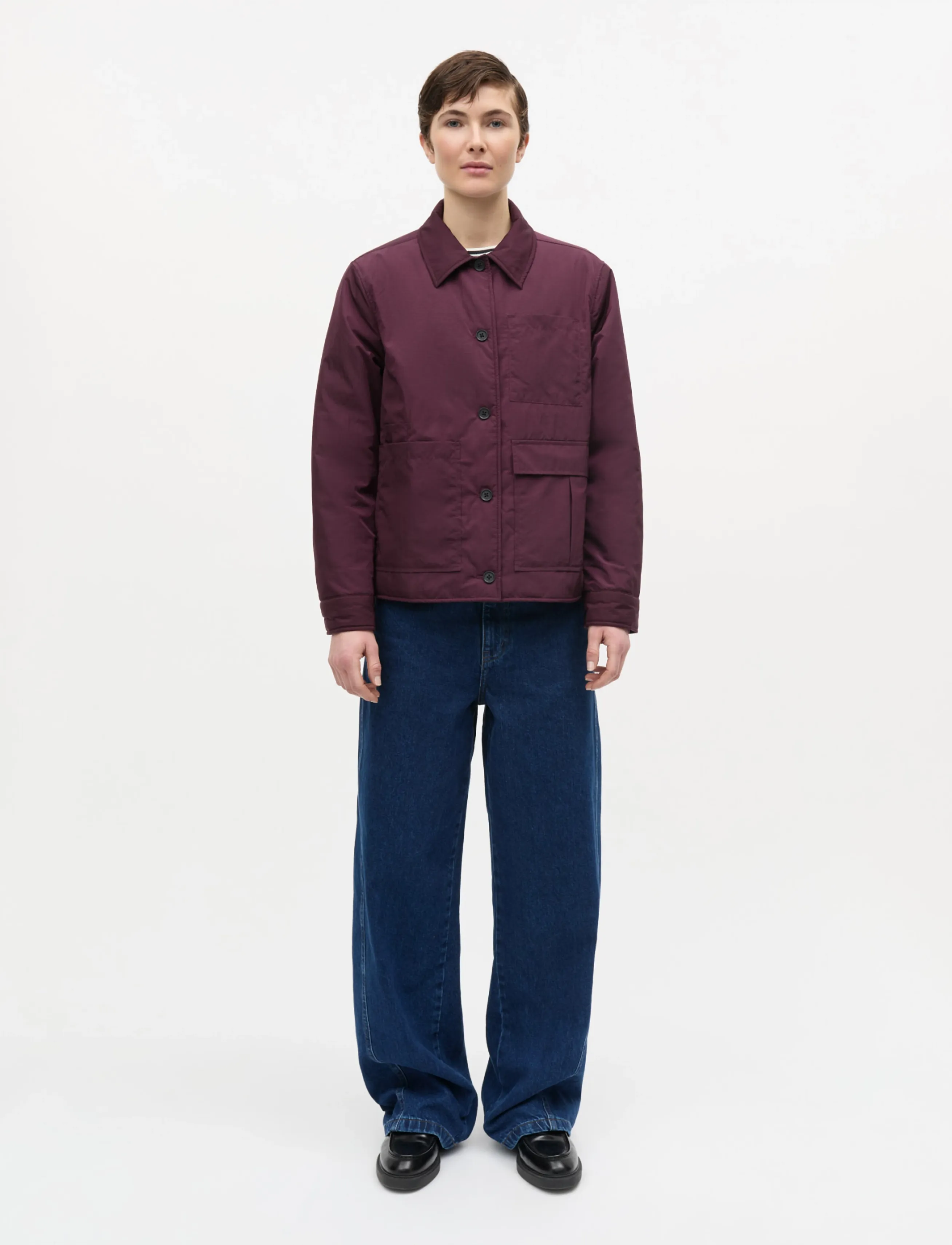 Mads Nørgaard Sherlon Mathilda Jacket - Jackets - WINETASTING / burgundy