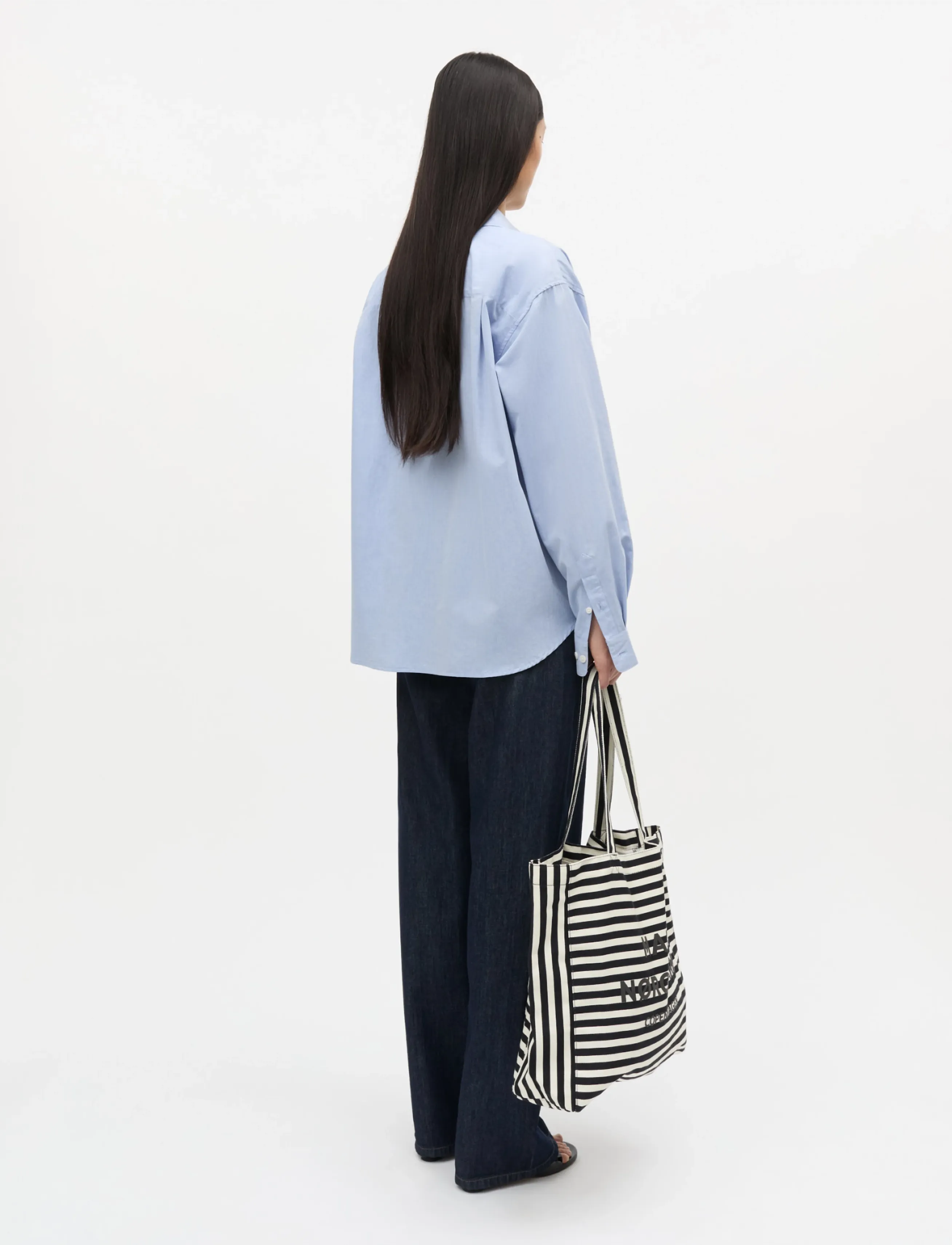 Mads Nørgaard - Boutiqno Athene AOP Bag - shoppingväskor - stripe aop/black - 3