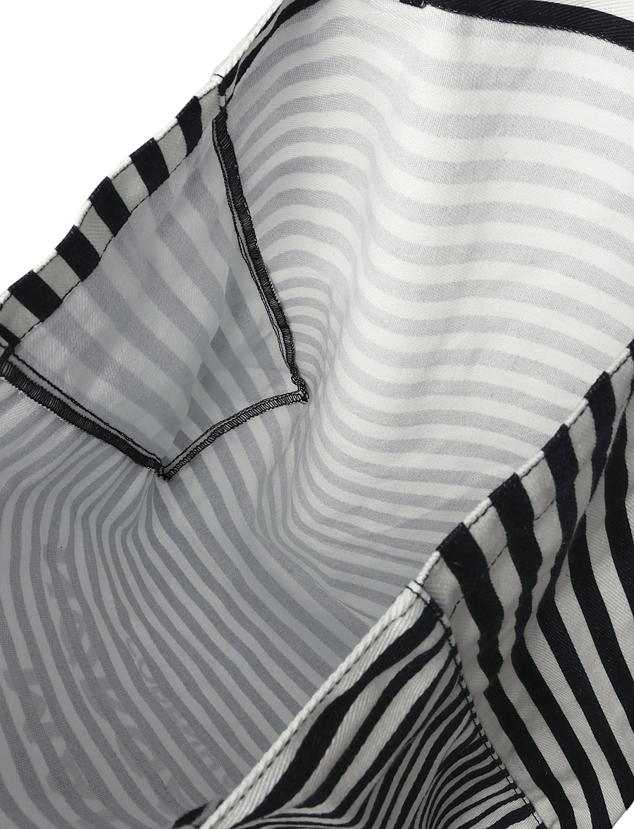 Mads Nørgaard - Boutiqno Athene AOP Bag - shoppingväskor - stripe aop/black - 5