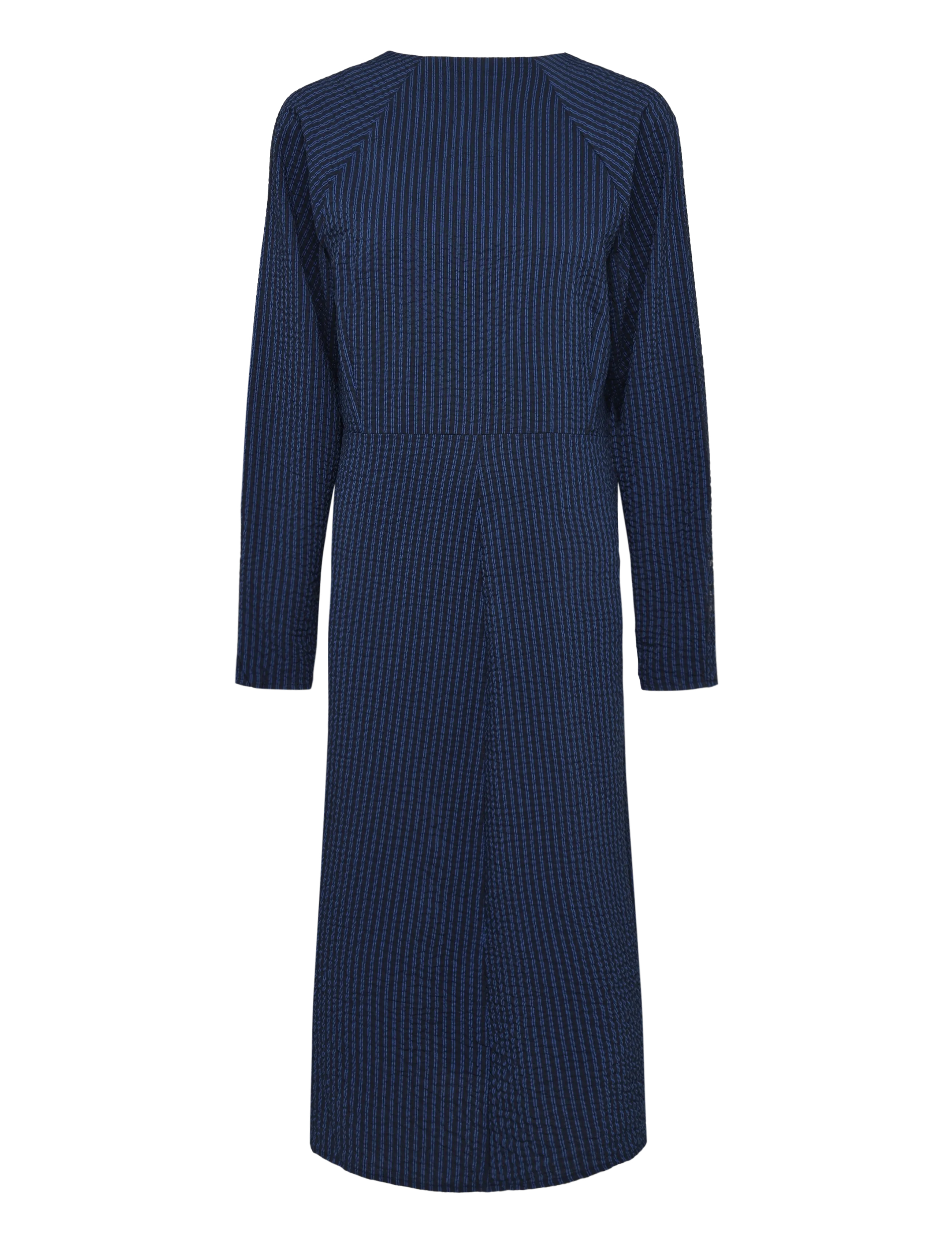 Mads Nørgaard - Soft Crease Edel Dress - midiklänningar - sky captain/lapis blue - 1