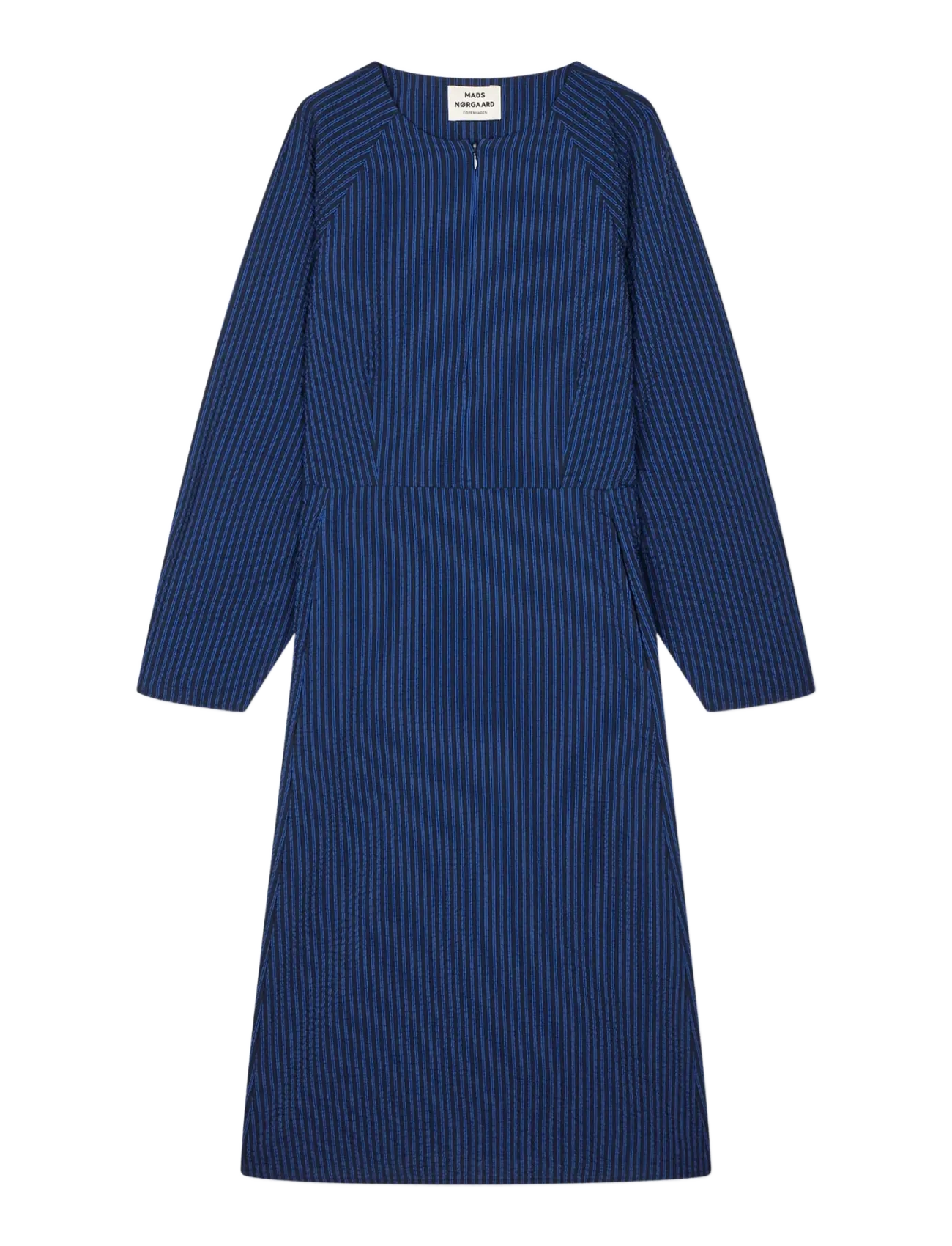 Mads Nørgaard - Soft Crease Edel Dress - midi kjoler - sky captain/lapis blue - 1