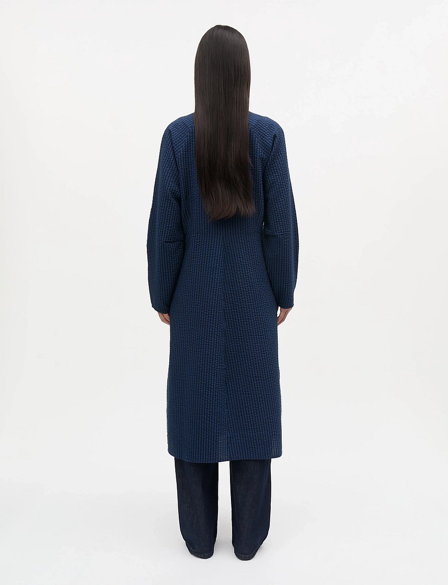 Mads Nørgaard - Soft Crease Edel Dress - midi kjoler - sky captain/lapis blue - 2