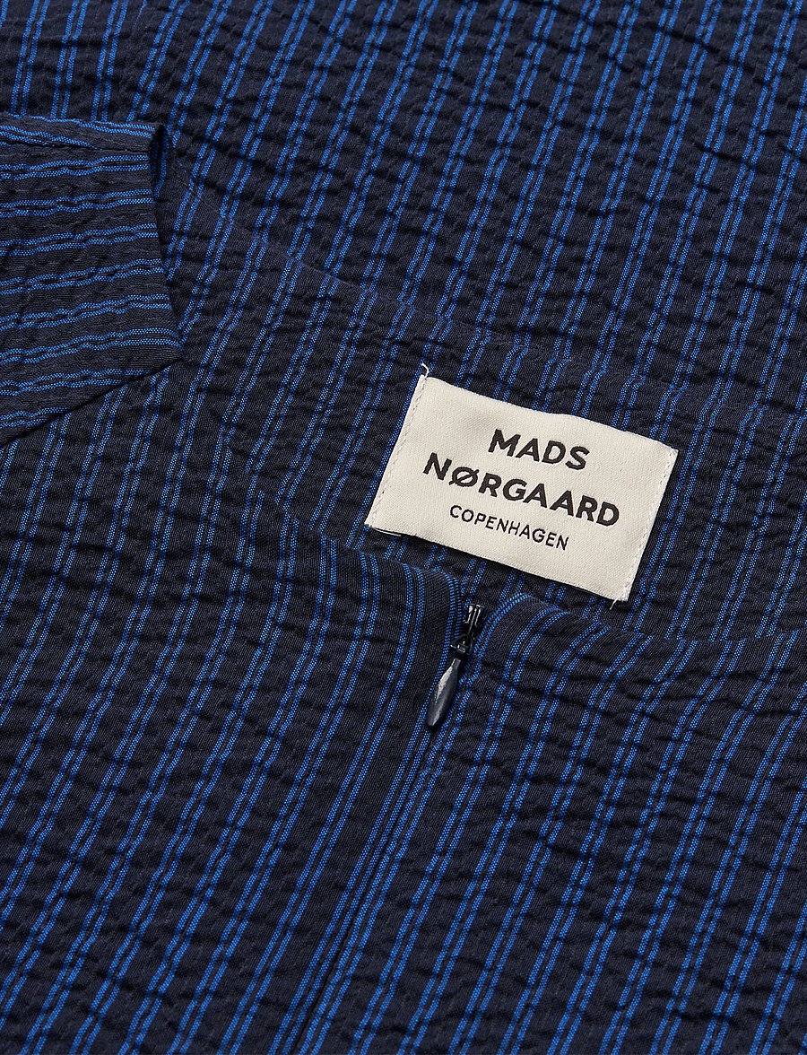 Mads Nørgaard - Soft Crease Edel Dress - midi kjoler - sky captain/lapis blue - 3
