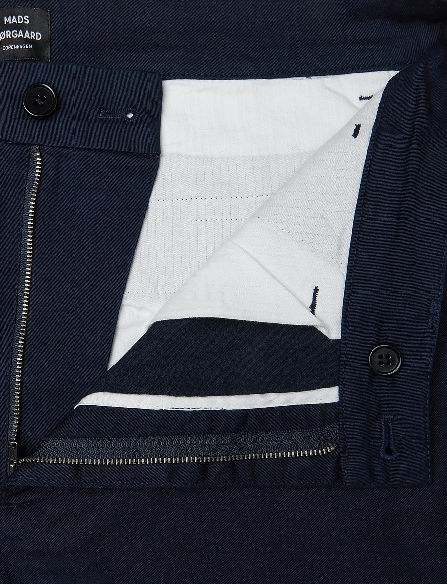 Mads Nørgaard - Cotton Twill Stretch Elias Pants - chinos - sky captain - 3