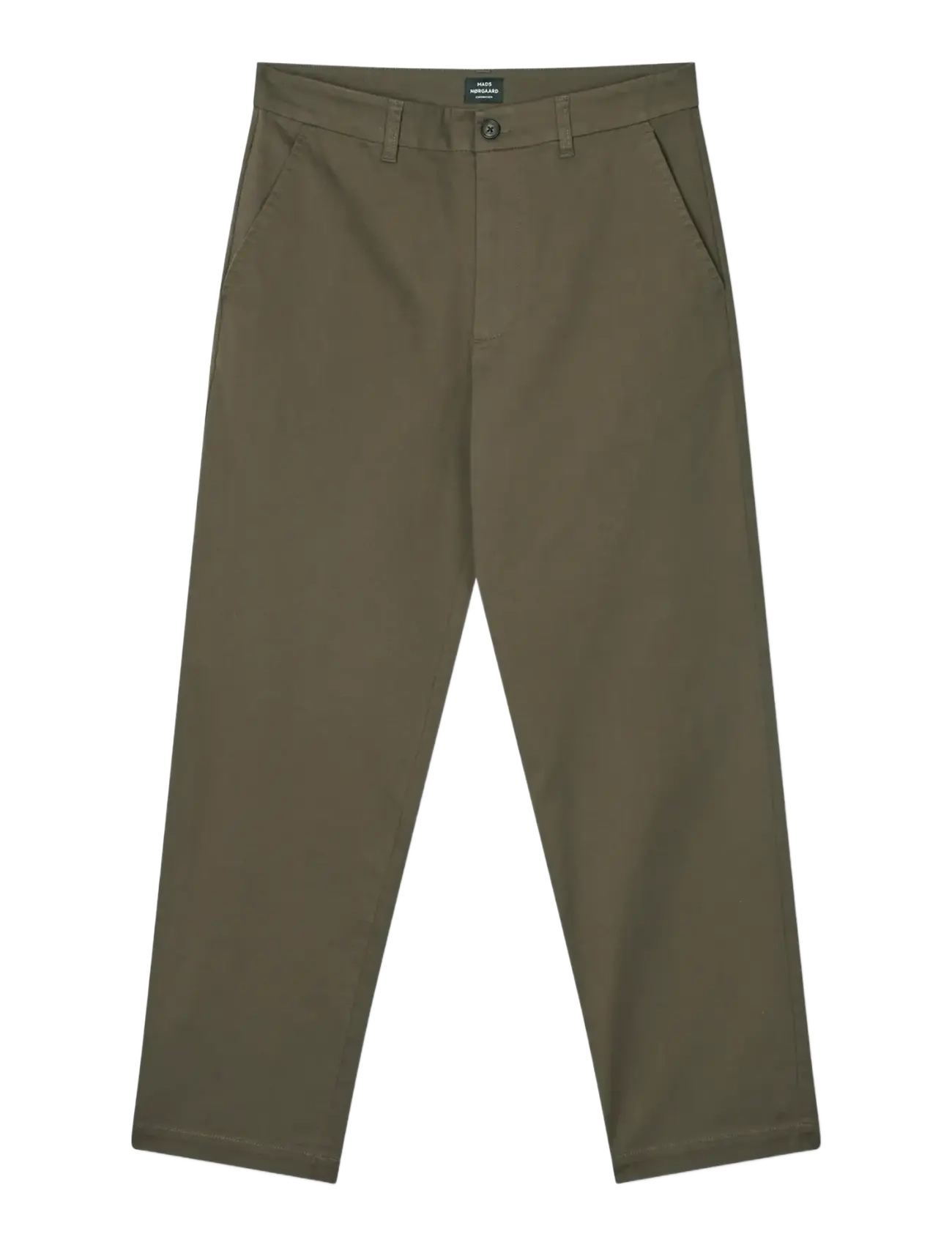 Mads Nørgaard Cotton Twill Stretch Elias Pants - Hosen - TARMAC / khaki/green