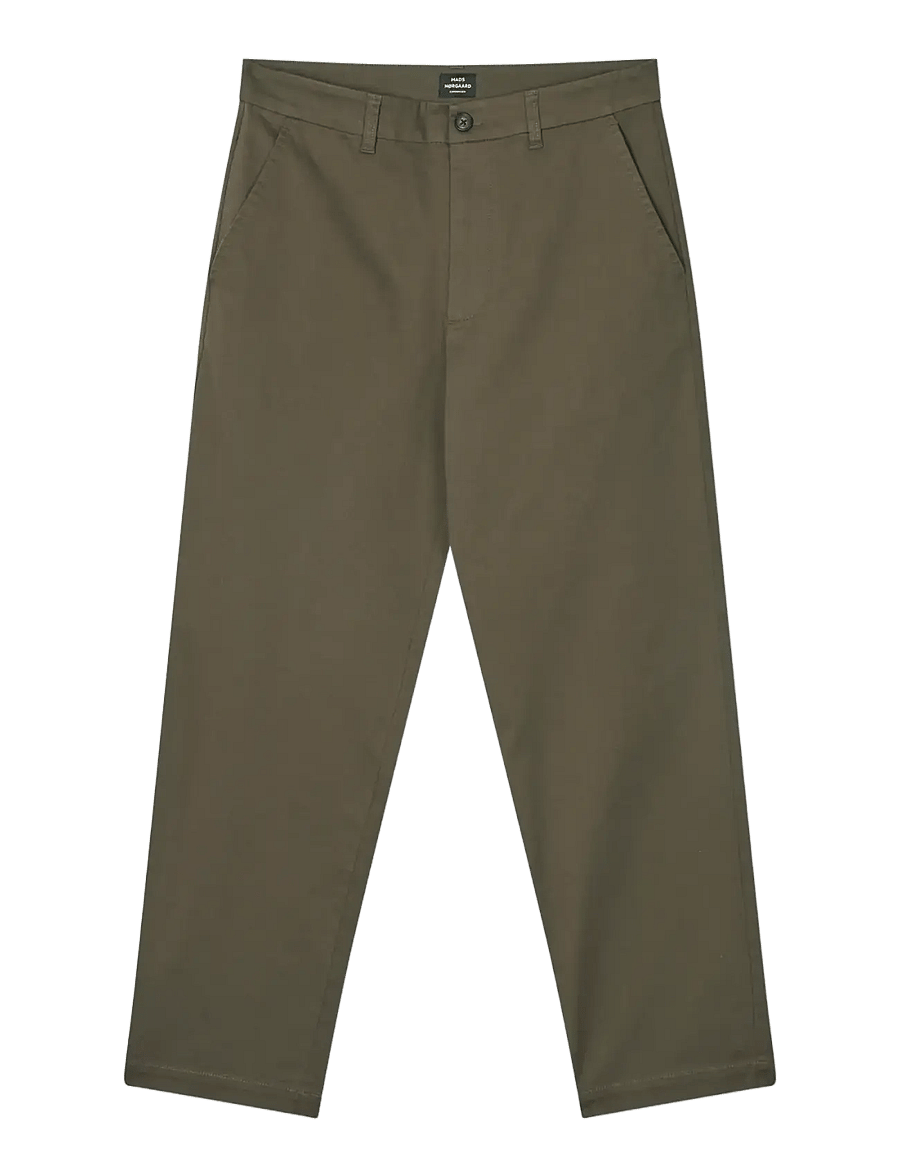 Mads Nørgaard - Cotton Twill Stretch Elias Pants - chinos - tarmac - 0