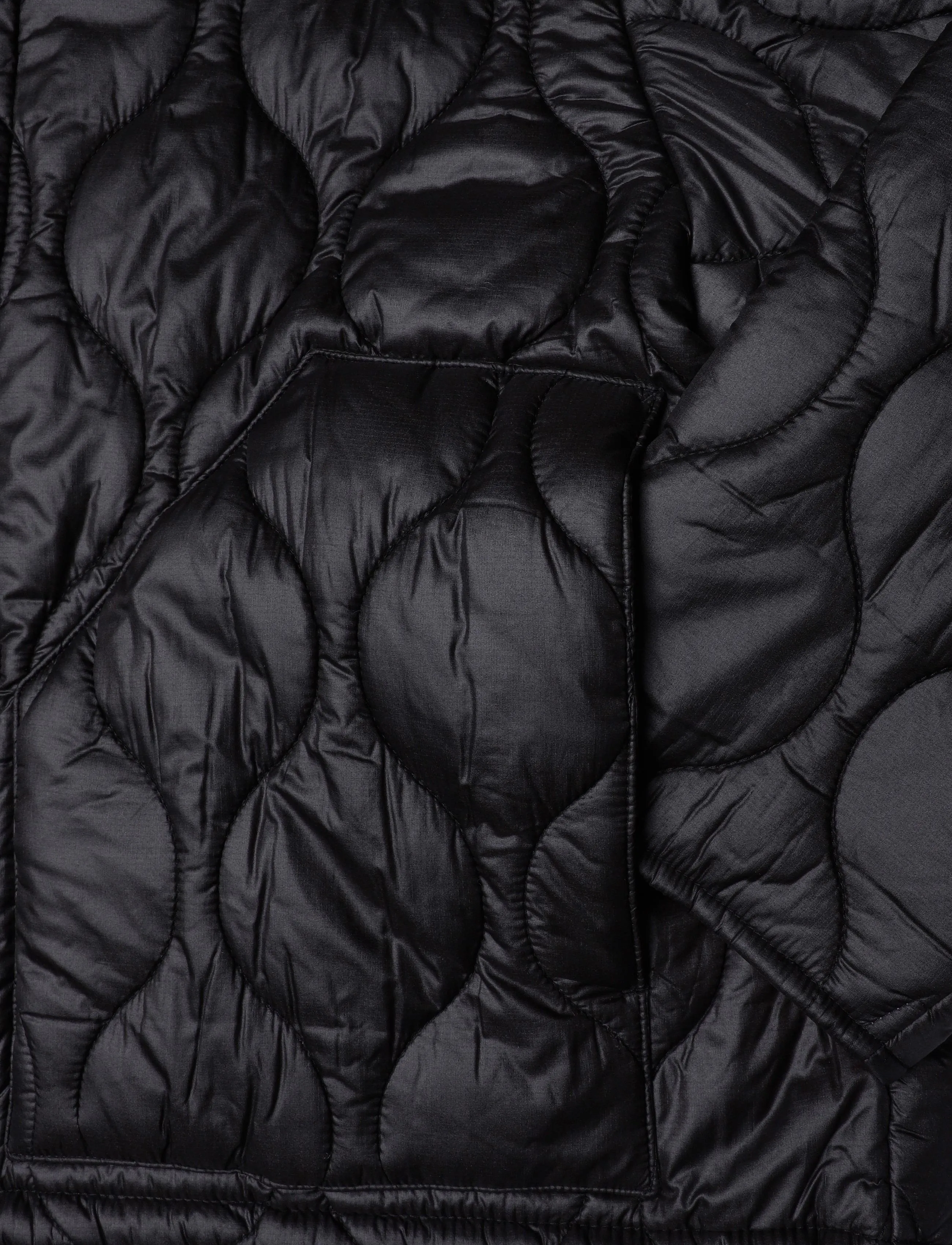 Mads Nørgaard - Shiny Ripstop Flora Jacket - talvejoped - black - 5