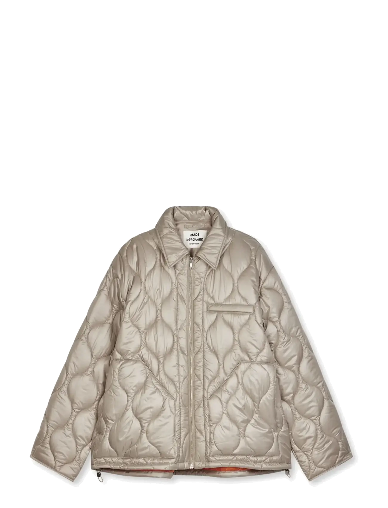 Mads Nørgaard Shiny Ripstop Flora Jacket - Jacken - SENECA ROCK / beige