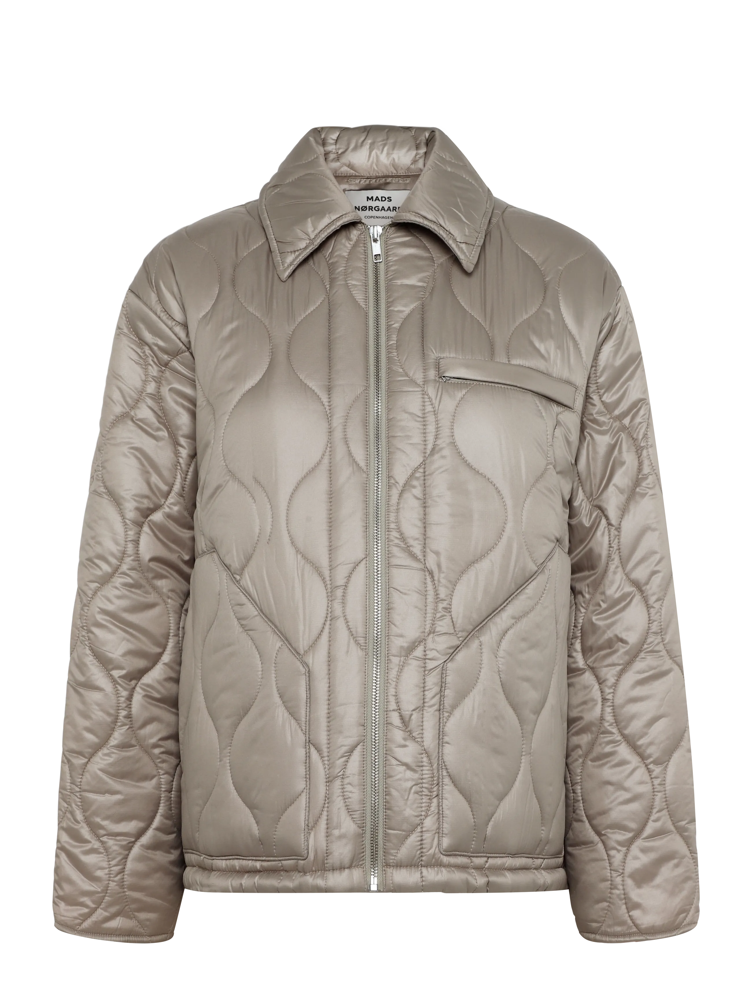 Mads Nørgaard Shiny Ripstop Flora Jacket - Jacken - SENECA ROCK / beige