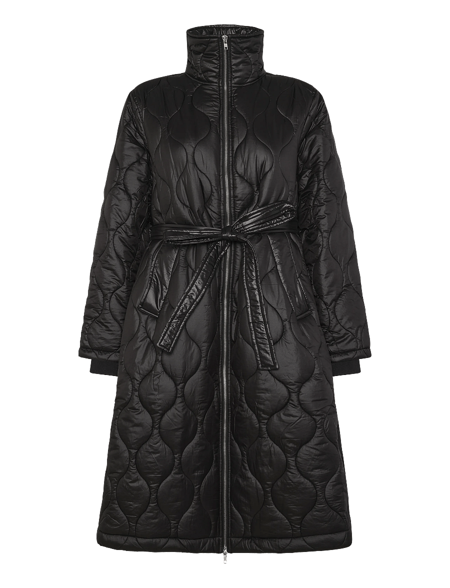 Mads Nørgaard - Shiny Ripstop Lizzo Coat - winterjacken - black - 0