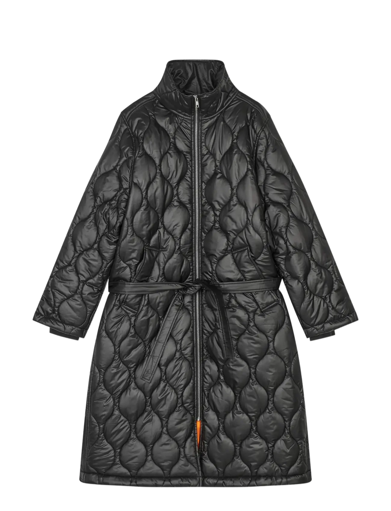 Mads Nørgaard Shiny Ripstop Lizzo Coat - Kläder - BLACK / black