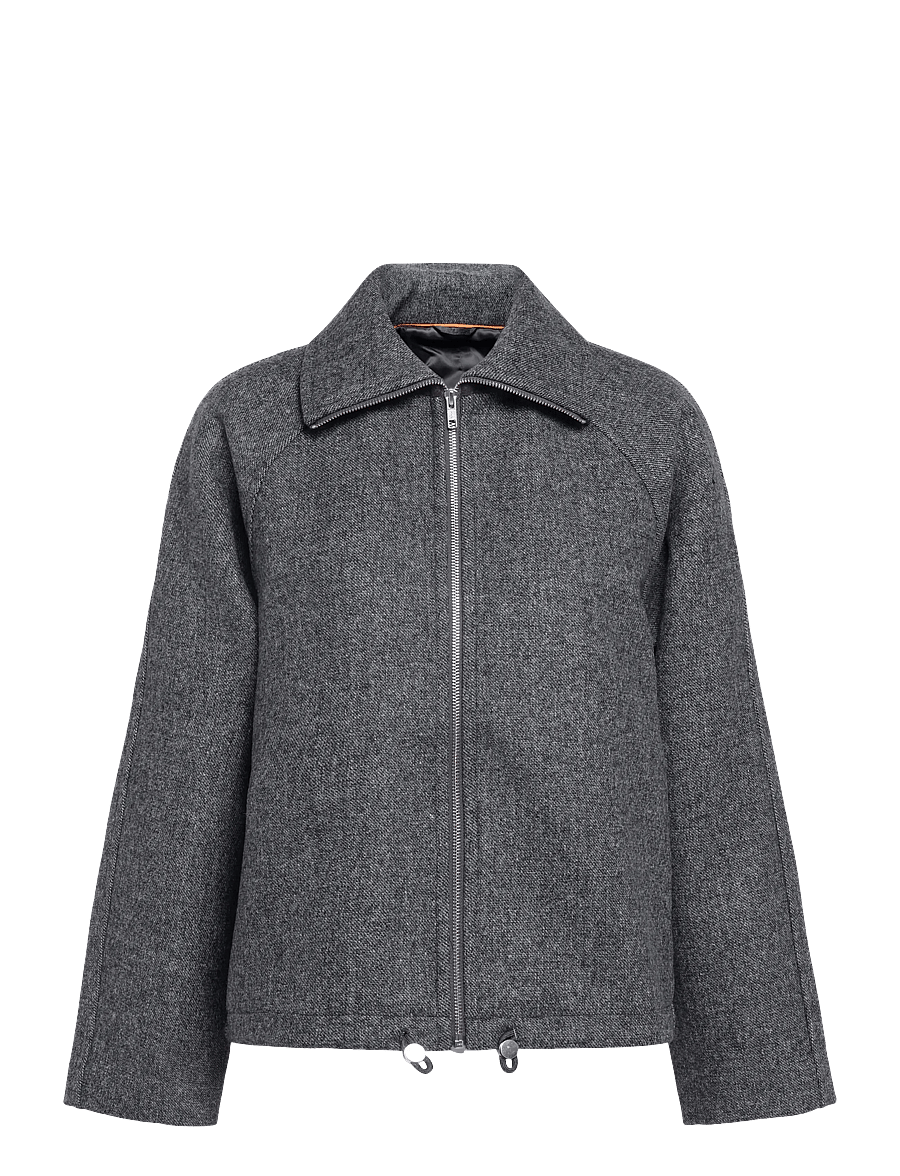 Mads Nørgaard - Bond Wool Lotta Jacket - wolljacken - dark grey melange - 0