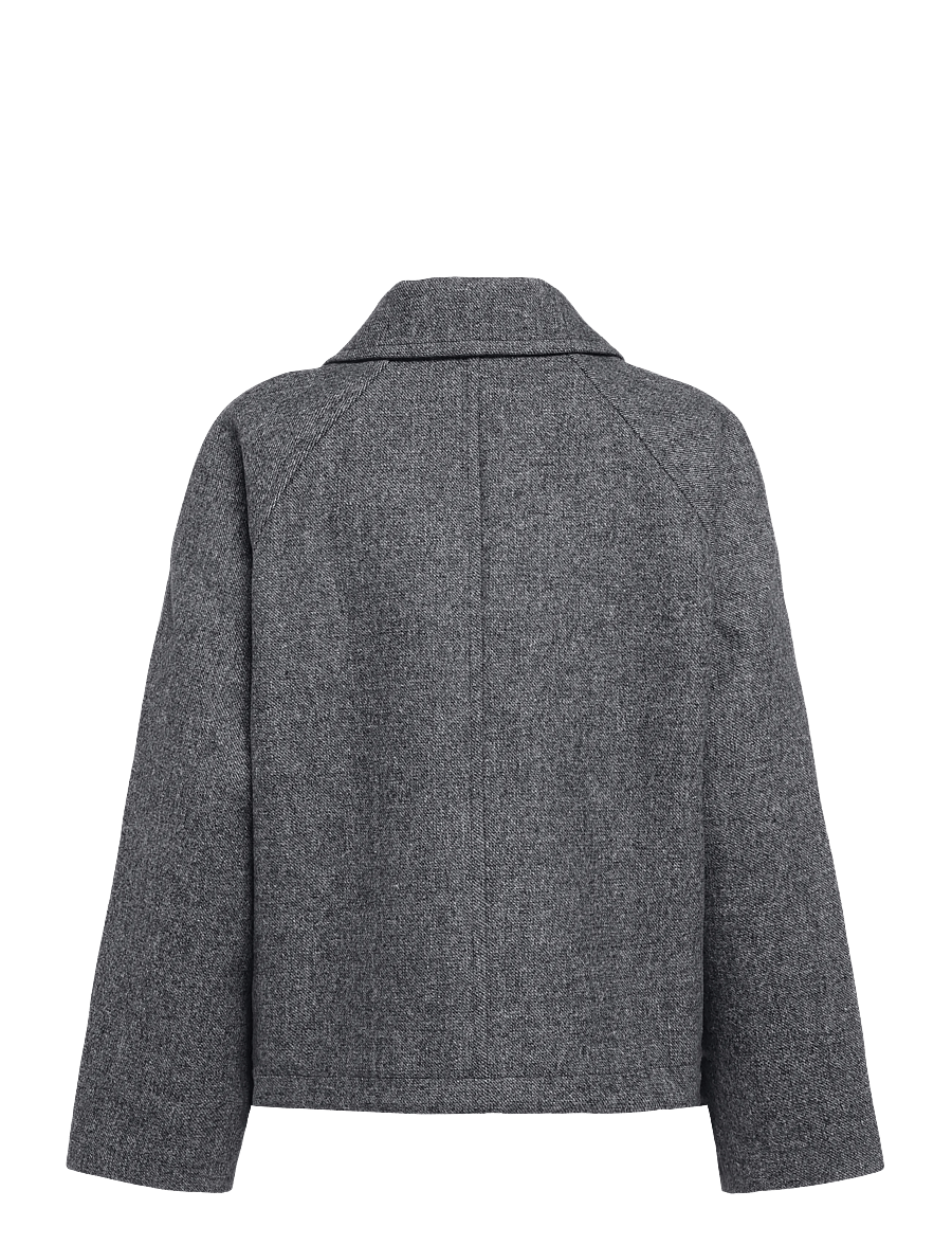 Mads Nørgaard - Bond Wool Lotta Jacket - wolljacken - dark grey melange - 1