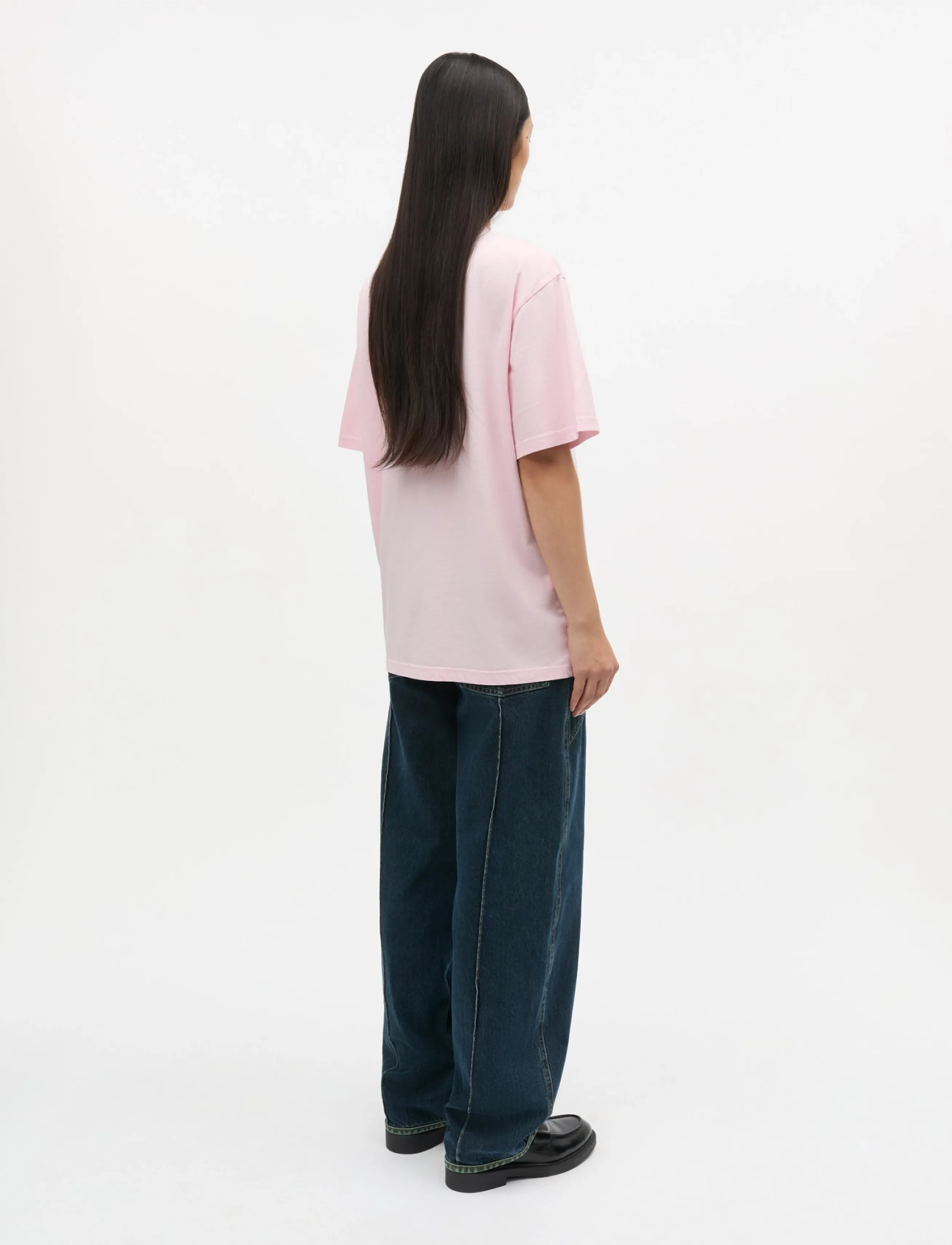 Mads Nørgaard - Double Denim Pam Jeans - laia säärega teksad - blue/green dye - 3