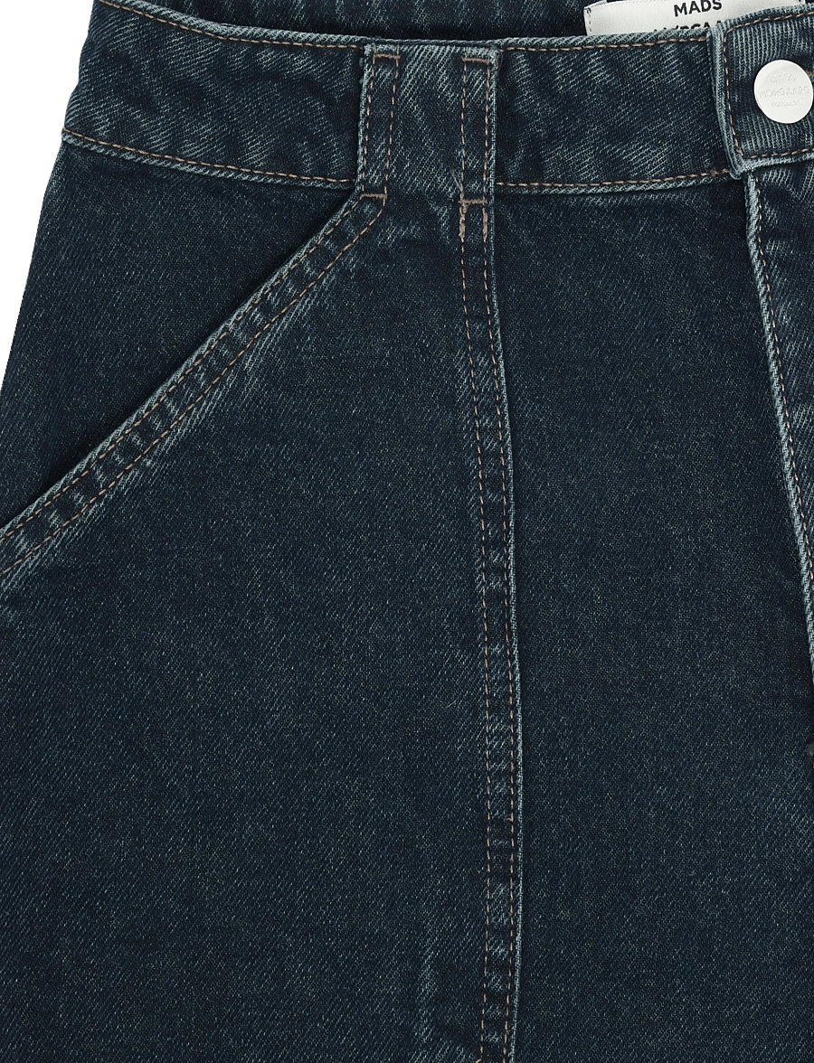 Mads Nørgaard - Double Denim Pam Jeans - laia säärega teksad - blue/green dye - 4