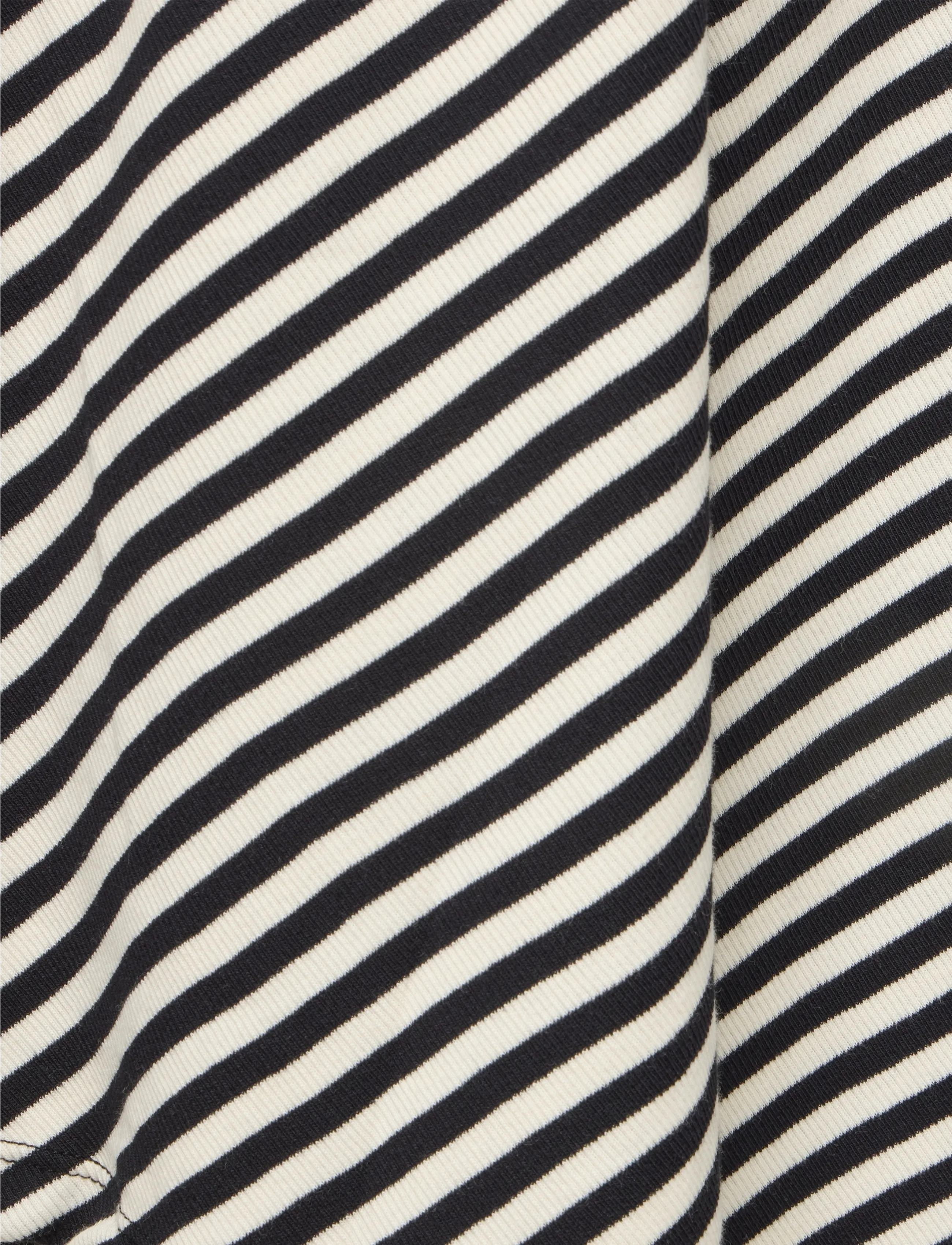 Mads Nørgaard - 2x2 Cotton Stripe Severa Dress - midikleider - black/vanilla ice - 2