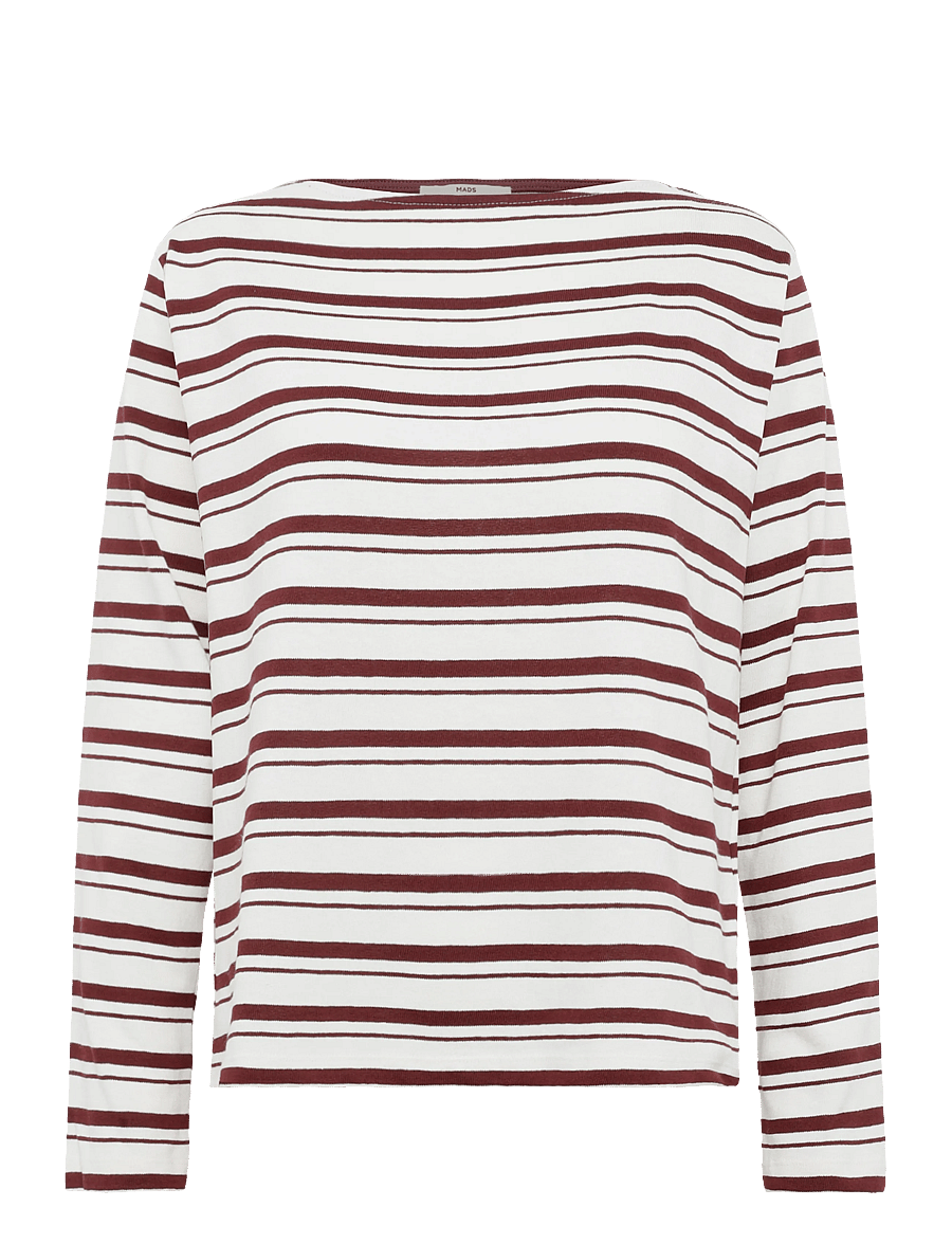 Mads Nørgaard - Pablo Gabi Tee LS - pikkade varrukatega topid - vanilla ice/winetasting - 1