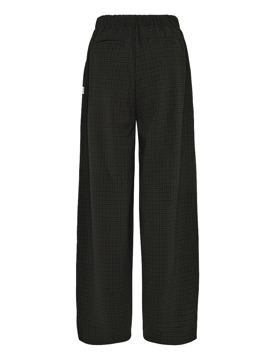 Mads Nørgaard - Chuck Marie Pants - bukser med brede ben - tarmac check - 2