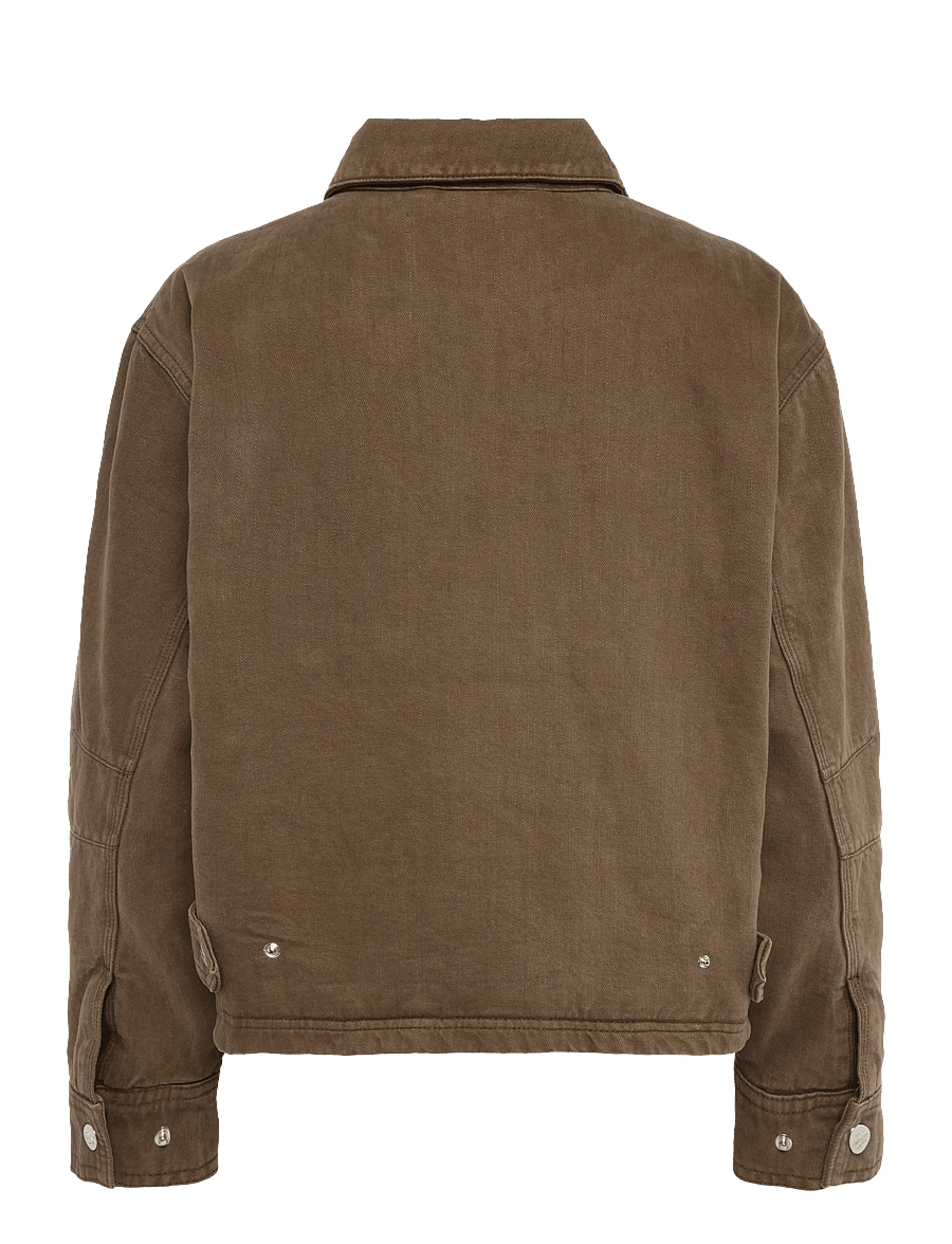 Mads Nørgaard - Soil Denim Solveig Jacket - denimjakker - cocoa - 2