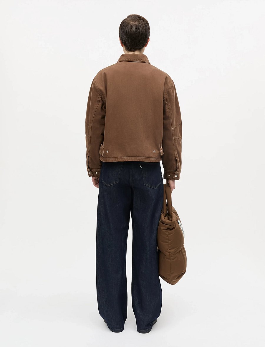 Mads Nørgaard - Soil Denim Solveig Jacket - denimjakker - cocoa - 3