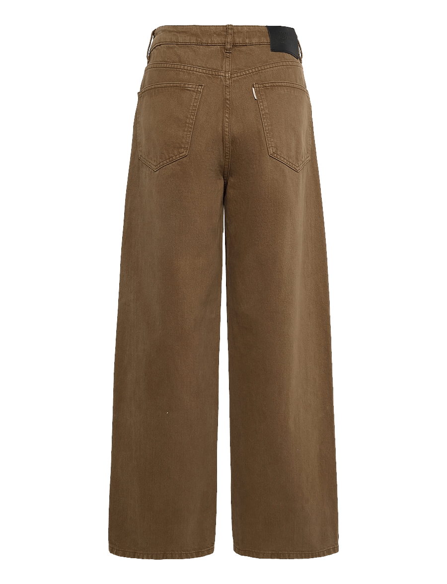 Mads Nørgaard - Soil Denim Christel Jeans - hosen mit weitem bein - cocoa - 2