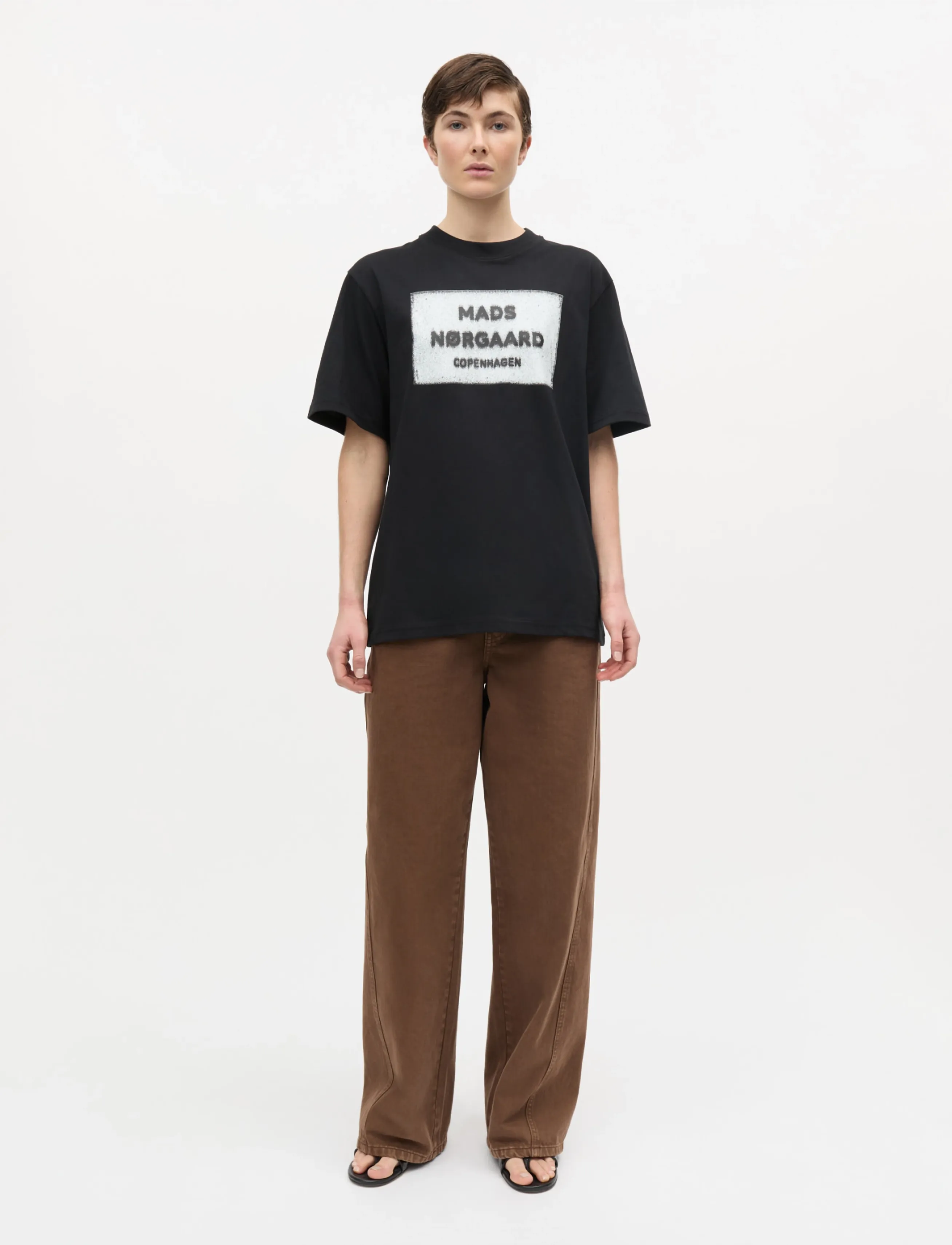 Mads Nørgaard Soil Denim Christel Jeans - Hosen mit weitem Bein - COCOA / brown