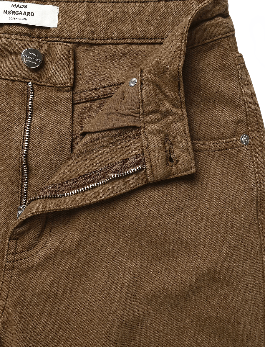 Mads Nørgaard - Soil Denim Christel Jeans - hosen mit weitem bein - cocoa - 4