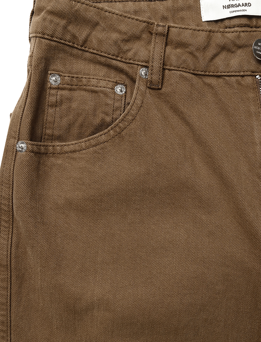 Mads Nørgaard - Soil Denim Christel Jeans - hosen mit weitem bein - cocoa - 5