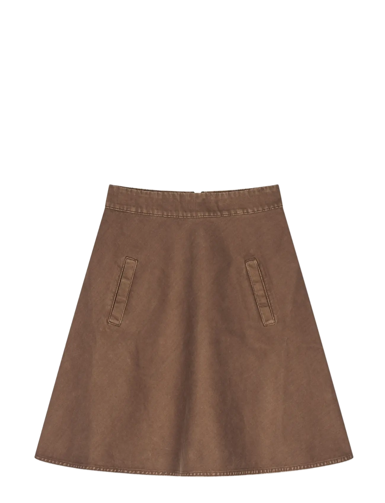 Mads Nørgaard Soil Denim Stelly Skirt - Nederdele - COCOA / brown