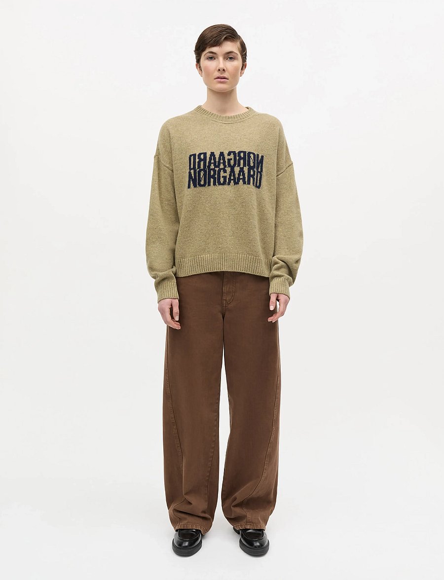 Mads Nørgaard - Yota Knit Tilona Sweater - kampsunid - silver sage/parisian night - 0